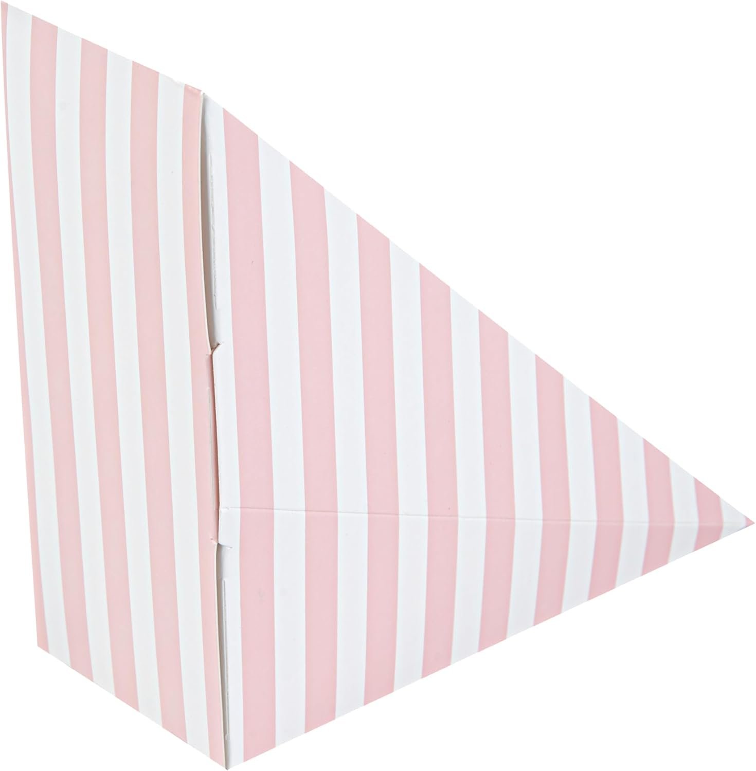 Großhandel 200 kleine Sandwich-Papierboxen, 4,8 x 2 Zoll, mit Fenster, rosa und weiße, gestreifte, fettdichte Sandwich-Behälter - individuelles Logo, OEM.