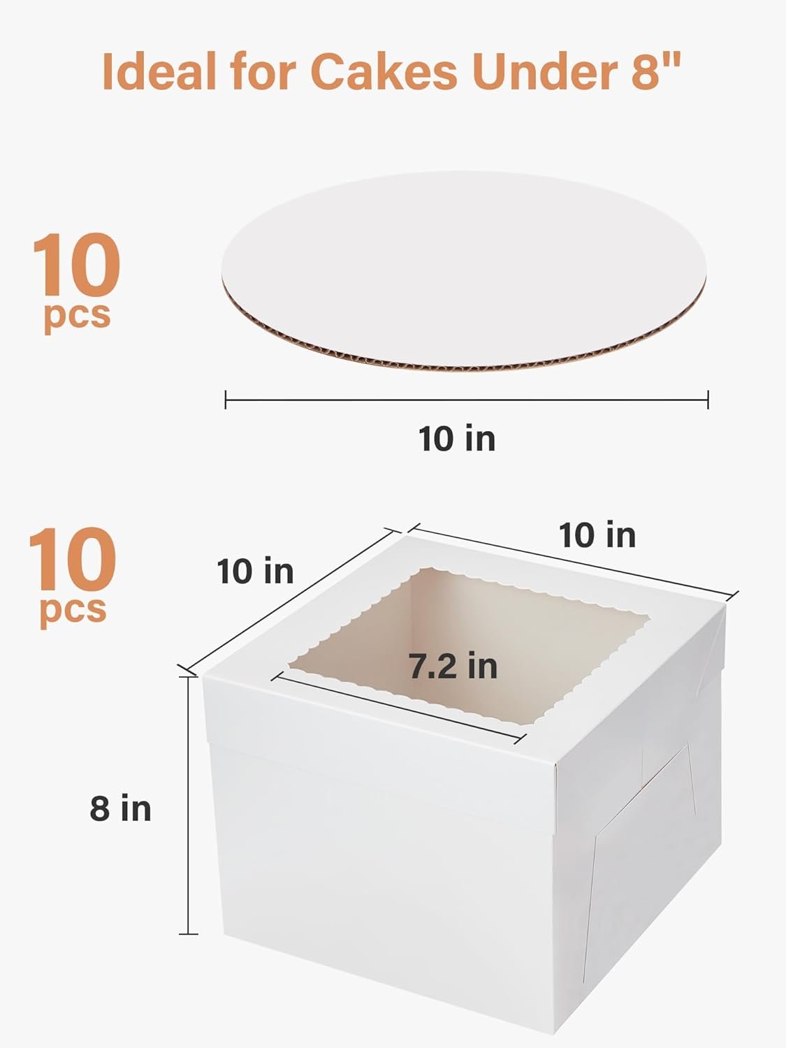 Großhandel 10 Sets Kuchenboxen 10x10x8 Zoll, weiße hohe Pappbehälter für mehrstöckige Desserts, perfekt für Dekorationen, individuelles Logo und OEM für Bäckerei-Nutzung. Großhandel 10 Sets Kuchenboxen 10x10x8 Zoll, weiße hohe Pappbehälter für mehrstöckige Desserts, perfekt für Dekorationen, individuelles Logo und OEM für Bäckerei-Nutzung.