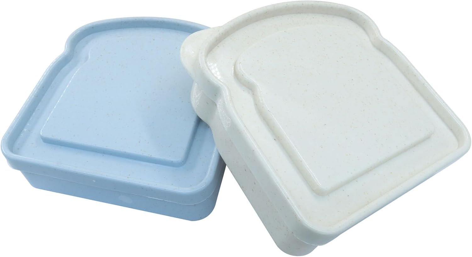 Großhandel 2er Pack Toast-förmige Sandwichbehälter, BPA-freier Kunststoff Lebensmittelaufbewahrungsbox mit Deckel, wiederverwendbar & mikrowellen-/spülmaschinenfest (Beige + Grau) - Individuelles Logo, OEM, Hersteller Großhandel 2er Pack Toast-förmige Sandwichbehälter, BPA-freier Kunststoff Lebensmittelaufbewahrungsbox mit Deckel, wiederverwendbar & mikrowellen-/spülmaschinenfest (Beige + Grau) - Individuelles Logo, OEM, Hersteller