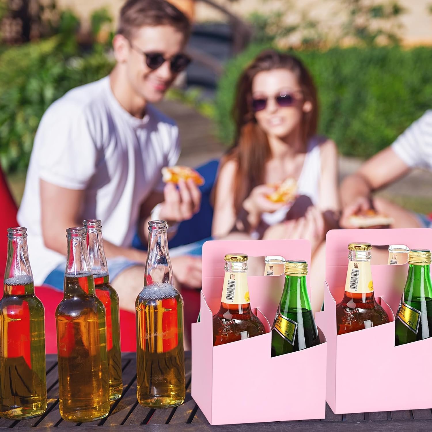 Großhandel 50 Stück 4 Becher Träger mit Griff, Kraftpapier Bierträger, Einweg Getränketräger für heiße oder kalte Getränke, 12-16 oz Flaschenhalter für Lebensmittellieferungen – Individuelles Logo, OEM Hersteller Großhandel 50 Stück 4 Becher Träger mit Griff, Kraftpapier Bierträger, Einweg Getränketräger für heiße oder kalte Getränke, 12-16 oz Flaschenhalter für Lebensmittellieferungen – Individuelles Logo, OEM Hersteller
