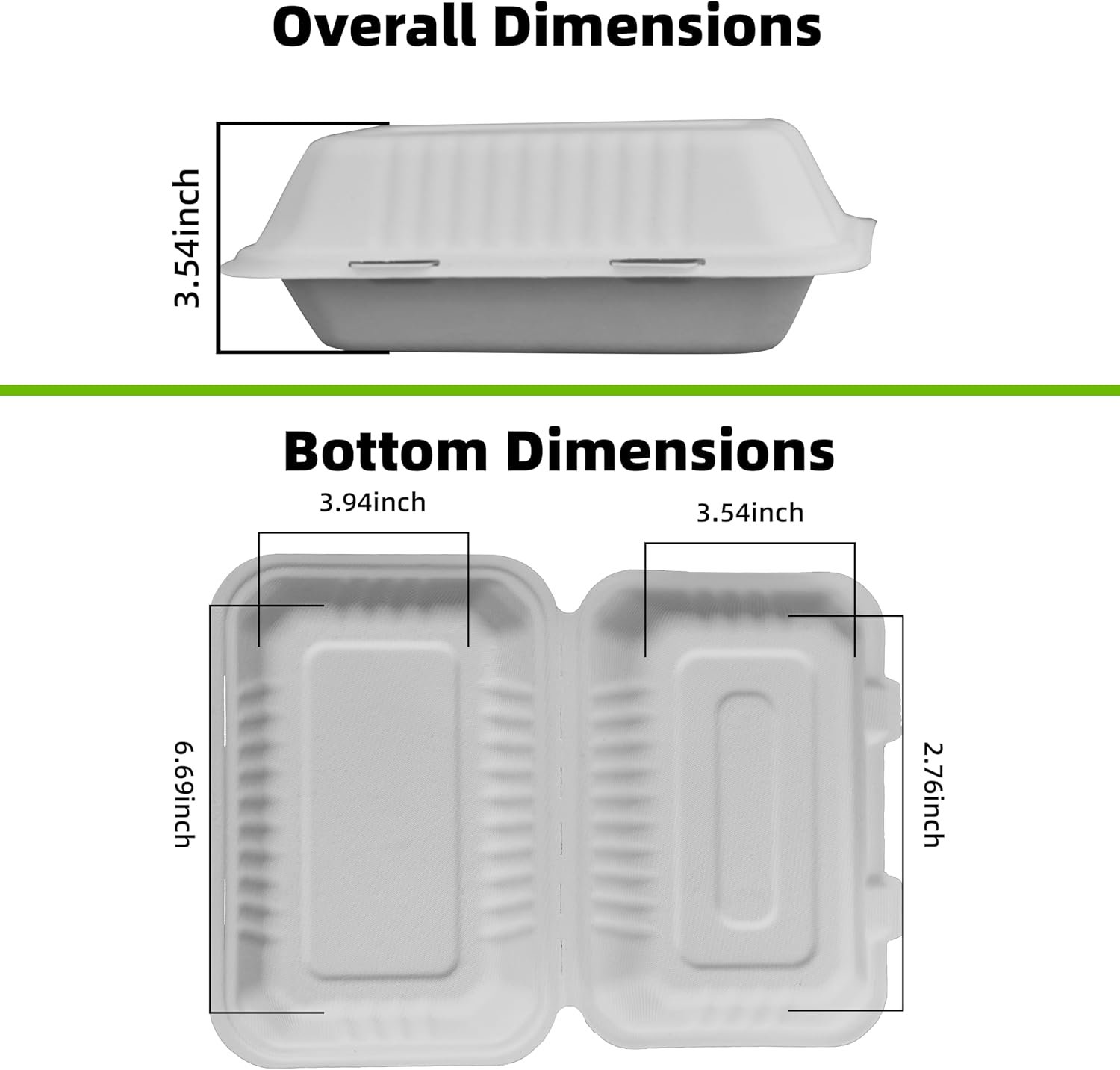 Großhandel 9x6 Zoll schwere Clamshell Take-Out-Behälter, kompostierbare Bagasse Lebensmittelboxen mit Deckeln, OEM-fähige Einweg-To-Go-Behälter für Lunch, Salat, Meal Prep 【75 Pack】 Großhandel 9x6 Zoll schwere Clamshell Take-Out-Behälter, kompostierbare Bagasse Lebensmittelboxen mit Deckeln, OEM-fähige Einweg-To-Go-Behälter für Lunch, Salat, Meal Prep 【75 Pack】
