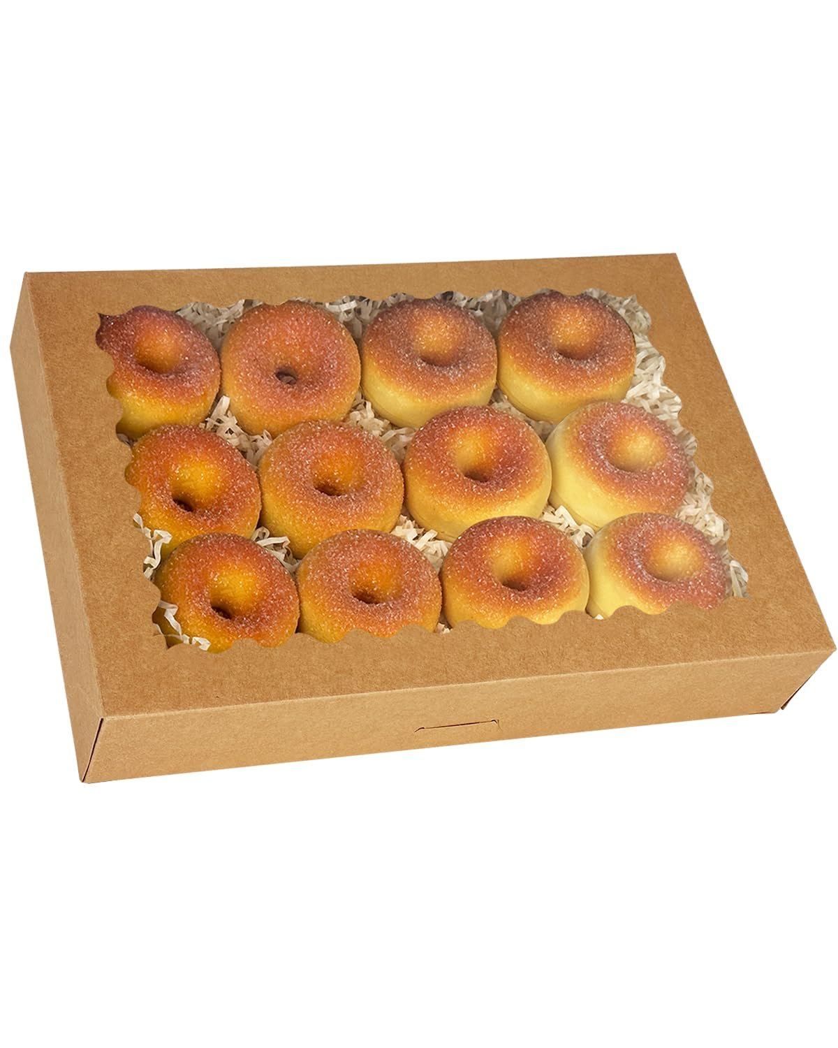 Großhandel 14x10x2,5 Zoll braune Keksbox mit Fenster für 15 Stück Kekse, individuell bedruckbar, Hersteller von Verpackungen in Großmenge Großhandel 14x10x2,5 Zoll braune Keksbox mit Fenster für 15 Stück Kekse, individuell bedruckbar, Hersteller von Verpackungen in Großmenge