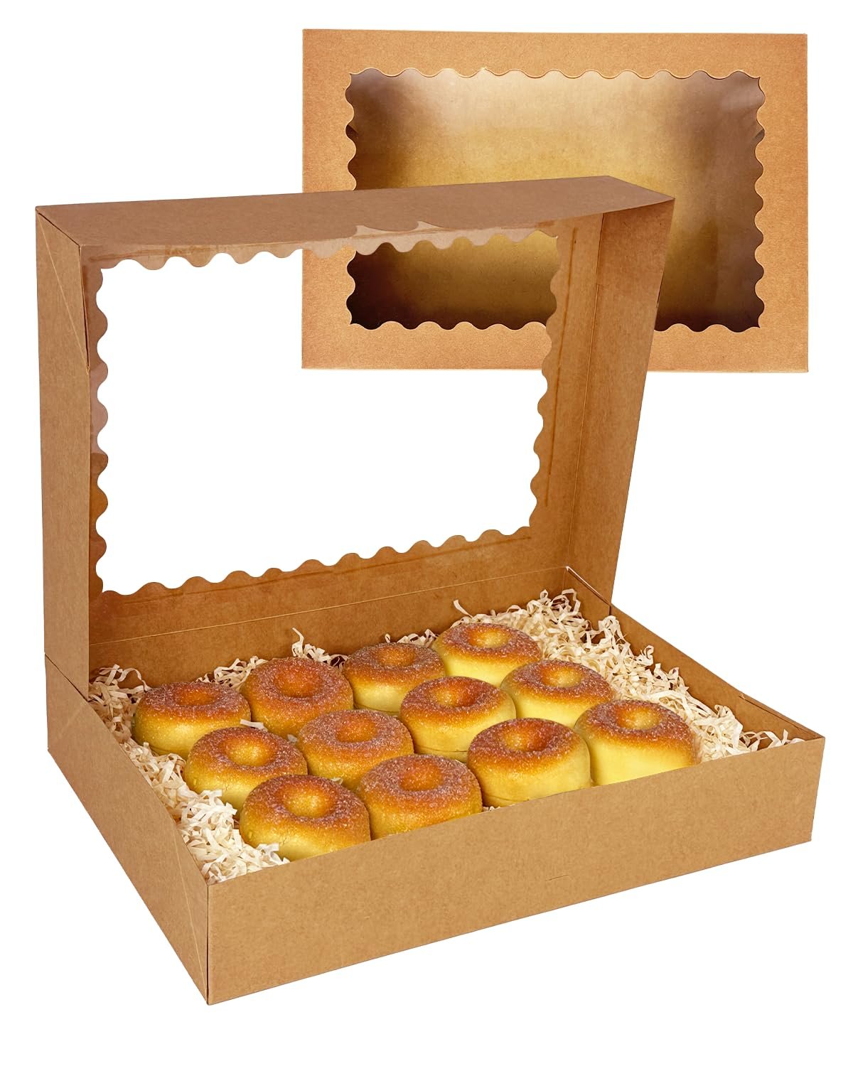 Großhandel 14x10x2,5 Zoll braune Keksbox mit Fenster für 15 Stück Kekse, individuell bedruckbar, Hersteller von Verpackungen in Großmenge Großhandel 14x10x2,5 Zoll braune Keksbox mit Fenster für 15 Stück Kekse, individuell bedruckbar, Hersteller von Verpackungen in Großmenge