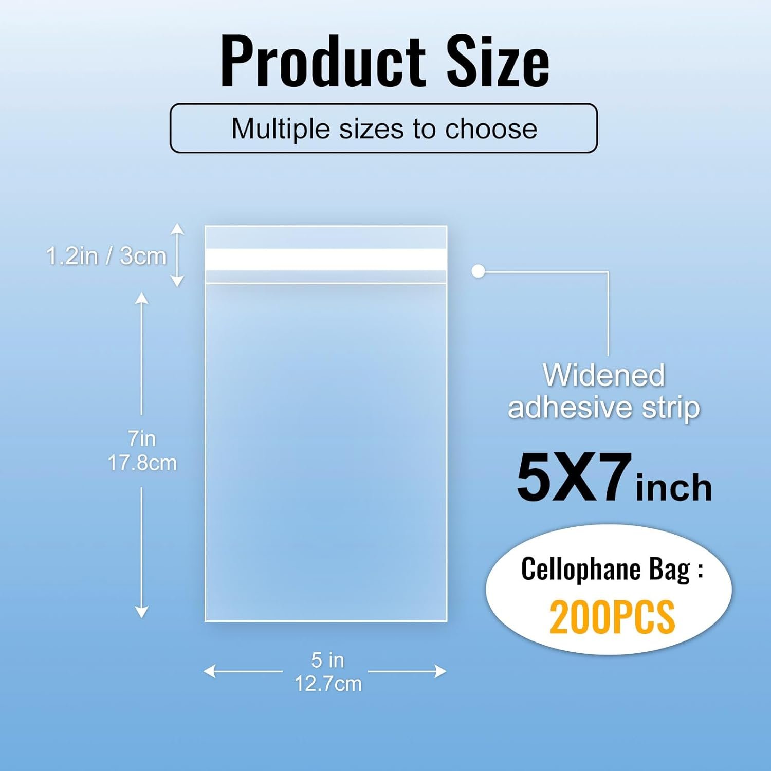Großhandel 200 Stück Klarsicht-Cello-Tüten 5x7 Zoll selbstklebende Cookie-Tüten, Snack-Goodie-Verpackung, Eigenmarke, nachfüllbare Kunststoffgeschenkbeutel, Hersteller