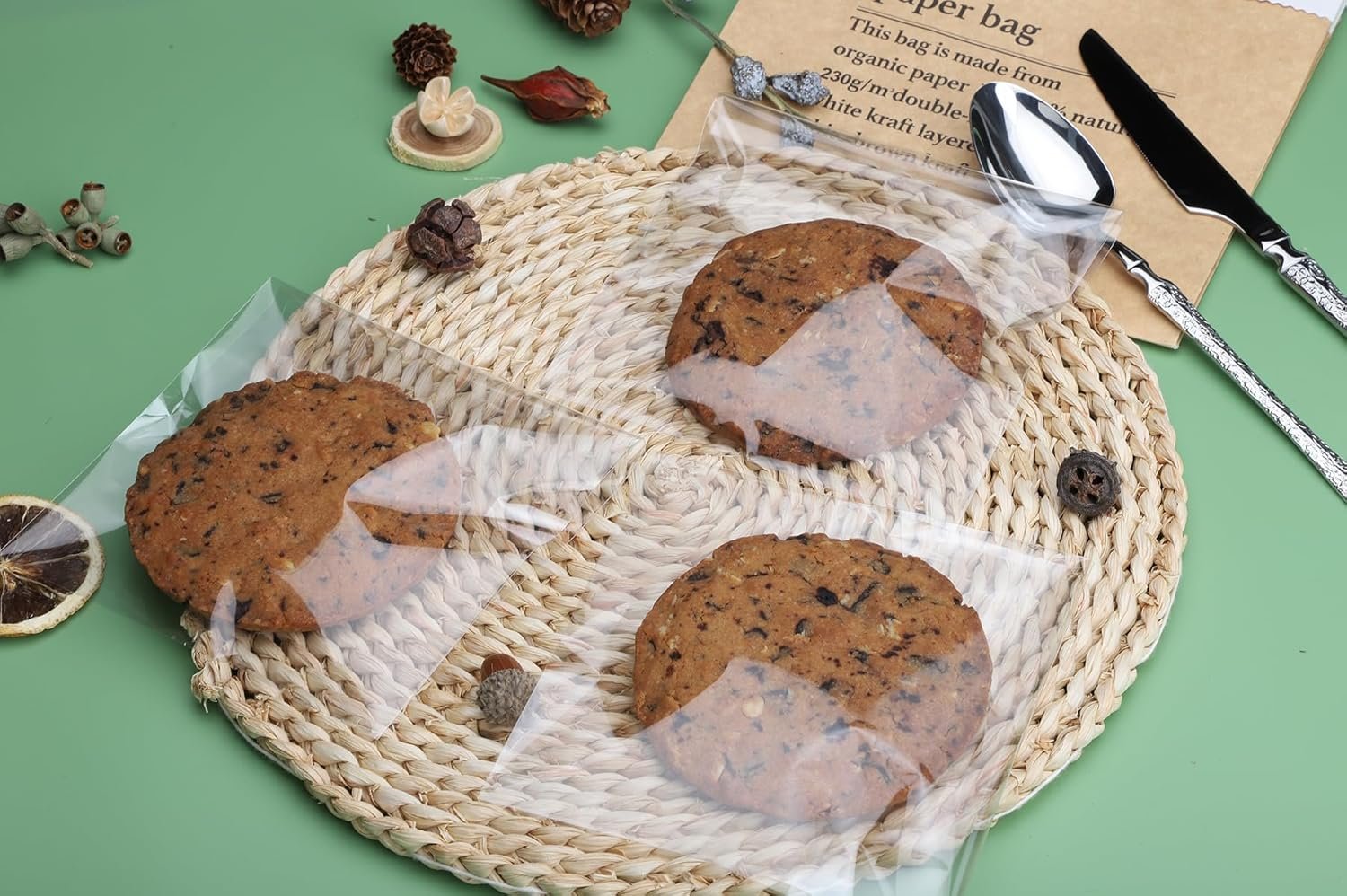 Großhandel 200 Stück Klarsicht-Cello-Tüten 5x7 Zoll selbstklebende Cookie-Tüten, Snack-Goodie-Verpackung, Eigenmarke, nachfüllbare Kunststoffgeschenkbeutel, Hersteller