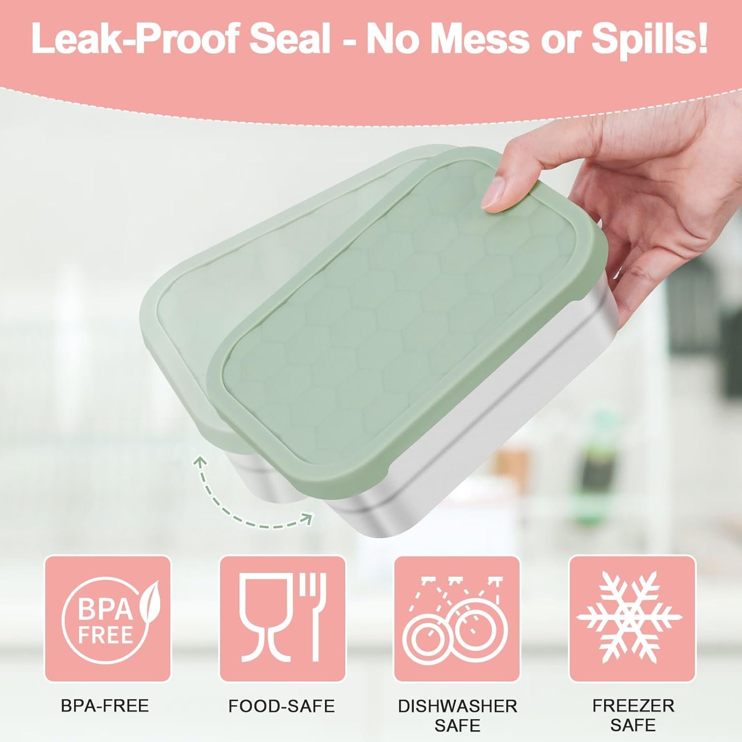 Großhandel 3-Pack Bento Lunch Box, 720ml Edelstahl Lebensmittelbehälter mit Silikondeckeln, wiederverwendbarer, auslaufsicherer Meal Prep Container für Sandwiches und Snacks, individuell bedruckbares Logo, Zubehör für Hersteller. Großhandel 3-Pack Bento Lunch Box, 720ml Edelstahl Lebensmittelbehälter mit Silikondeckeln, wiederverwendbarer, auslaufsicherer Meal Prep Container für Sandwiches und Snacks, individuell bedruckbares Logo, Zubehör für Hersteller.