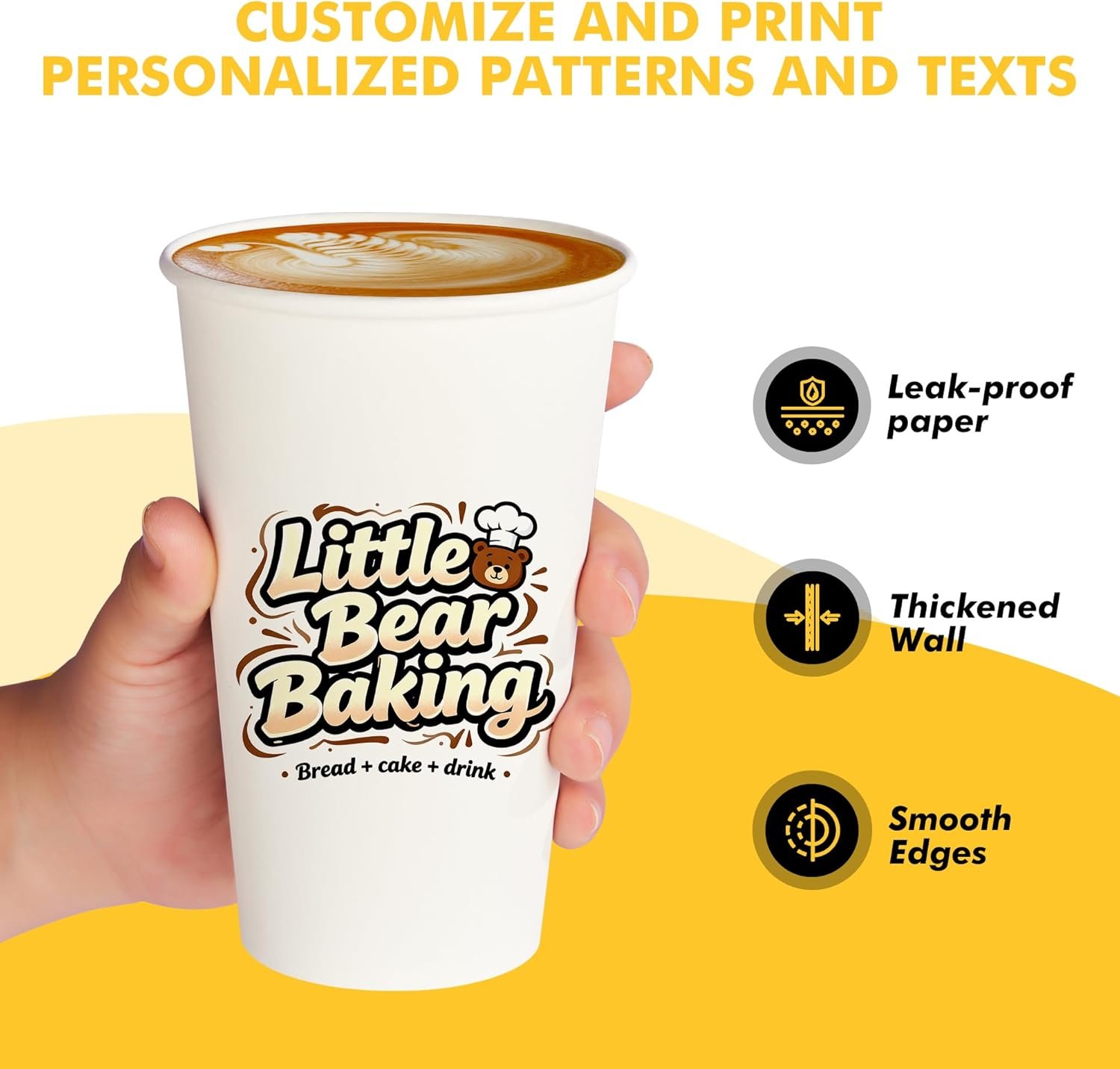 Großhandel Individuelle Papierkaffeebecher 8 oz 12 oz 16 oz, Personalisierte Papierkaffeebecher mit eigenem Logo für heiße und kalte Getränke, Robuste und zuverlässige Becher vom Hersteller für Büros und kleine Unternehmen. Großhandel Individuelle Papierkaffeebecher 8 oz 12 oz 16 oz, Personalisierte Papierkaffeebecher mit eigenem Logo für heiße und kalte Getränke, Robuste und zuverlässige Becher vom Hersteller für Büros und kleine Unternehmen.