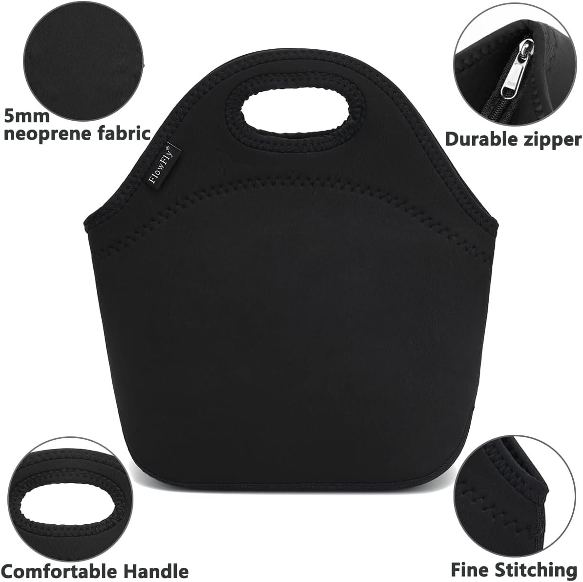 Großhandel Mini-Kühltasche für Kinder, isolierte Neopren-Lunchbox, individuell bedruckbar, perfekt für Schule, Arbeit, Männer, Frauen, in Schwarz, von Hersteller in Großmenge erhältlich. Großhandel Mini-Kühltasche für Kinder, isolierte Neopren-Lunchbox, individuell bedruckbar, perfekt für Schule, Arbeit, Männer, Frauen, in Schwarz, von Hersteller in Großmenge erhältlich.