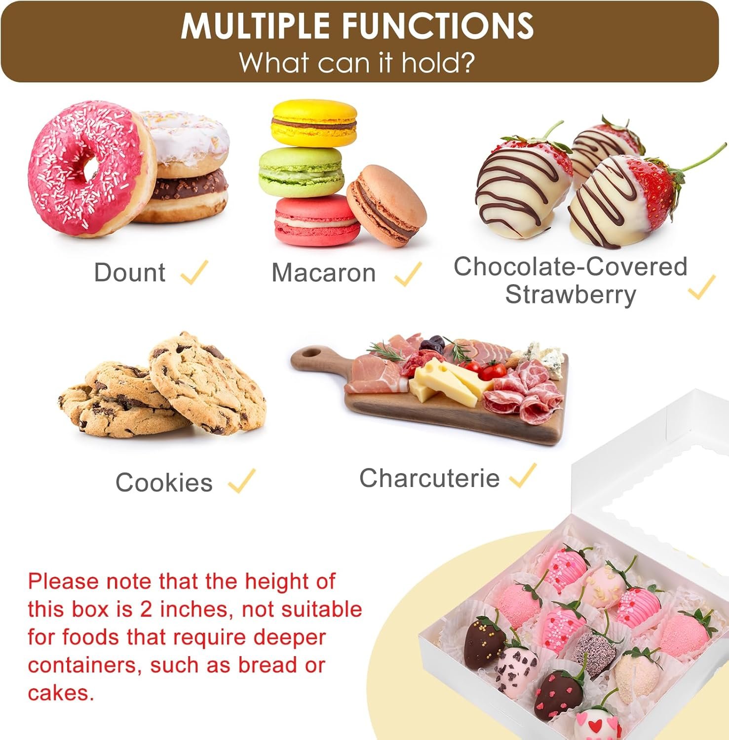 Großhandel 12 Stück 8x8x2 Zoll Auto-Popup-Kekse mit Fenster, weiße Verpackungen für Schokolade, Erdbeeren, Donuts, Desserts, Gebäck, Individuelles Logo, Hersteller für Großmenge. Großhandel 12 Stück 8x8x2 Zoll Auto-Popup-Kekse mit Fenster, weiße Verpackungen für Schokolade, Erdbeeren, Donuts, Desserts, Gebäck, Individuelles Logo, Hersteller für Großmenge.