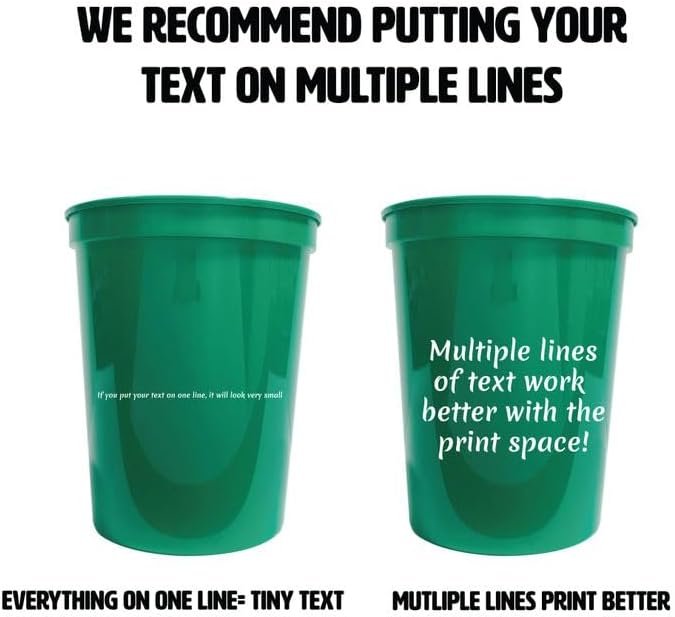 Großhandel 16 oz Plastikstadionbecher individuell mit Ihrem Logo oder Ihrer Nachricht, Hersteller für wiederverwendbare oder Einwegbecher, Set von 10 – Mittelgrün OEM Großhandel 16 oz Plastikstadionbecher individuell mit Ihrem Logo oder Ihrer Nachricht, Hersteller für wiederverwendbare oder Einwegbecher, Set von 10 – Mittelgrün OEM