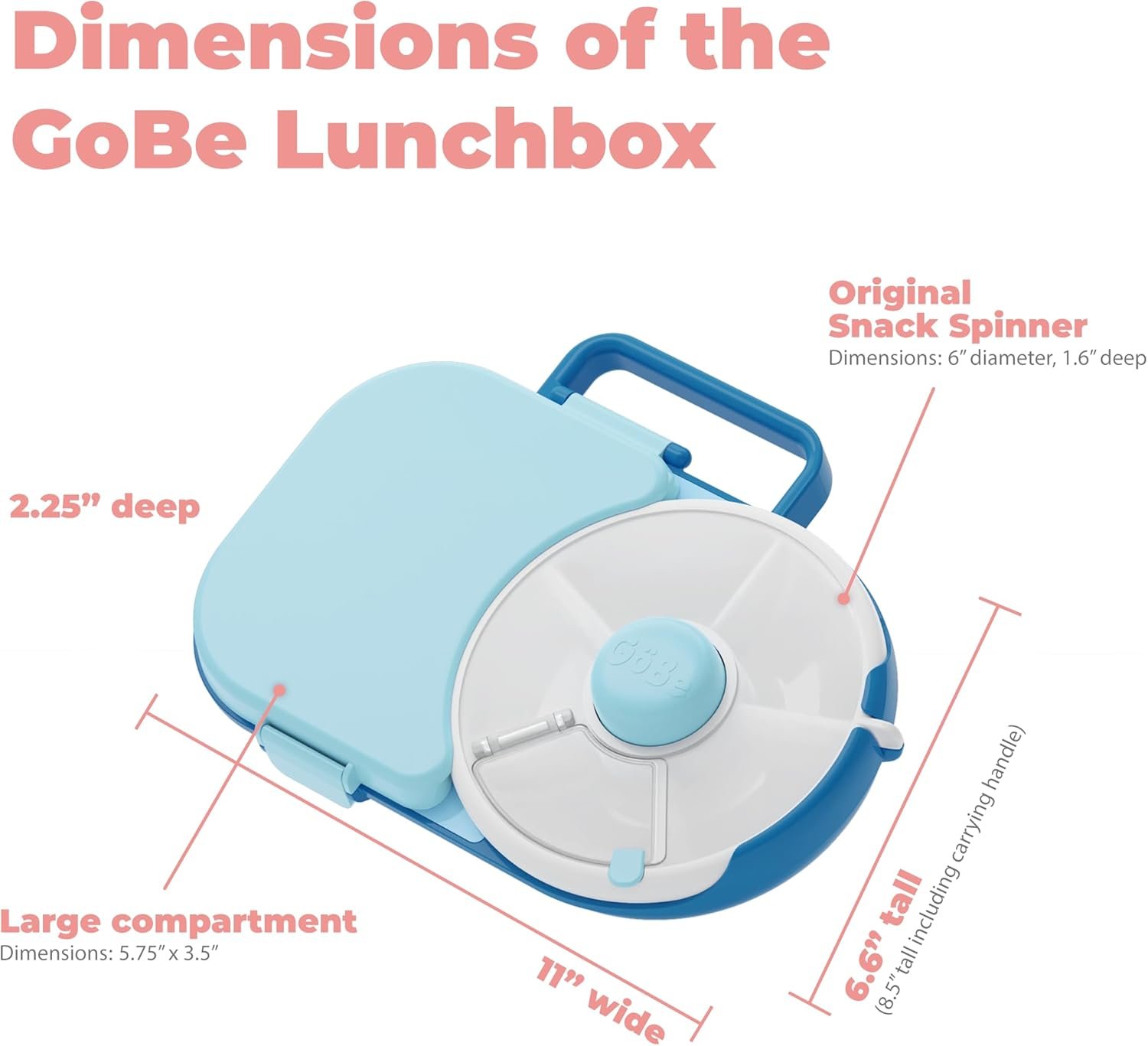 Großhandel GoBe Kinder Lunchbox 2-in-1 Bento-Stil mit 5 kleinen + 1 großen Sandwich-Fächern inklusive Handgurt & Stickerblatt, Individuelles Logo, BPA- und PVC-frei, Macaron Blau, Herstellerfreundlich Großhandel GoBe Kinder Lunchbox 2-in-1 Bento-Stil mit 5 kleinen + 1 großen Sandwich-Fächern inklusive Handgurt & Stickerblatt, Individuelles Logo, BPA- und PVC-frei, Macaron Blau, Herstellerfreundlich