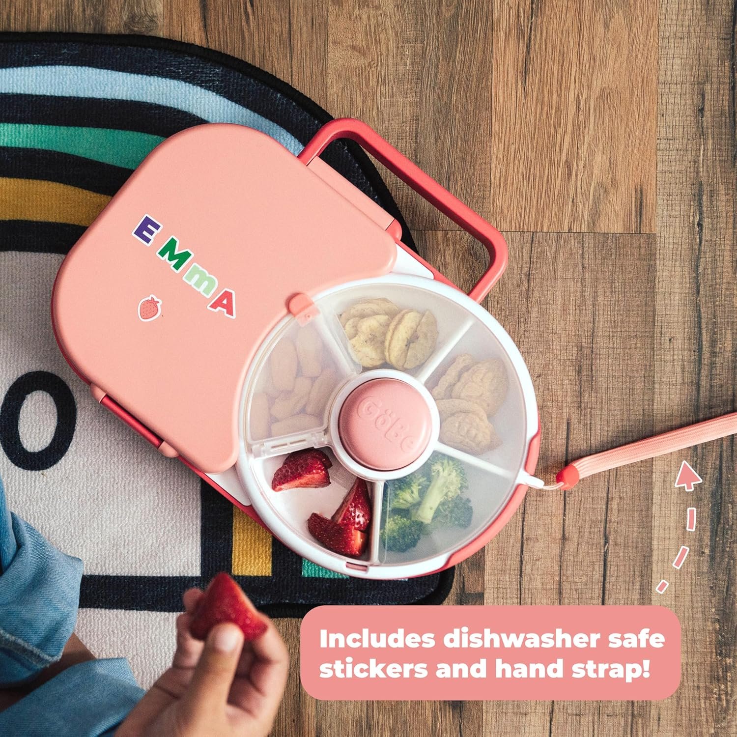 Großhandel GoBe Kinder Lunchbox 2-in-1 Bento-Stil mit 5 kleinen + 1 großen Sandwich-Fächern inklusive Handgurt & Stickerblatt, Individuelles Logo, BPA- und PVC-frei, Macaron Blau, Herstellerfreundlich Großhandel GoBe Kinder Lunchbox 2-in-1 Bento-Stil mit 5 kleinen + 1 großen Sandwich-Fächern inklusive Handgurt & Stickerblatt, Individuelles Logo, BPA- und PVC-frei, Macaron Blau, Herstellerfreundlich