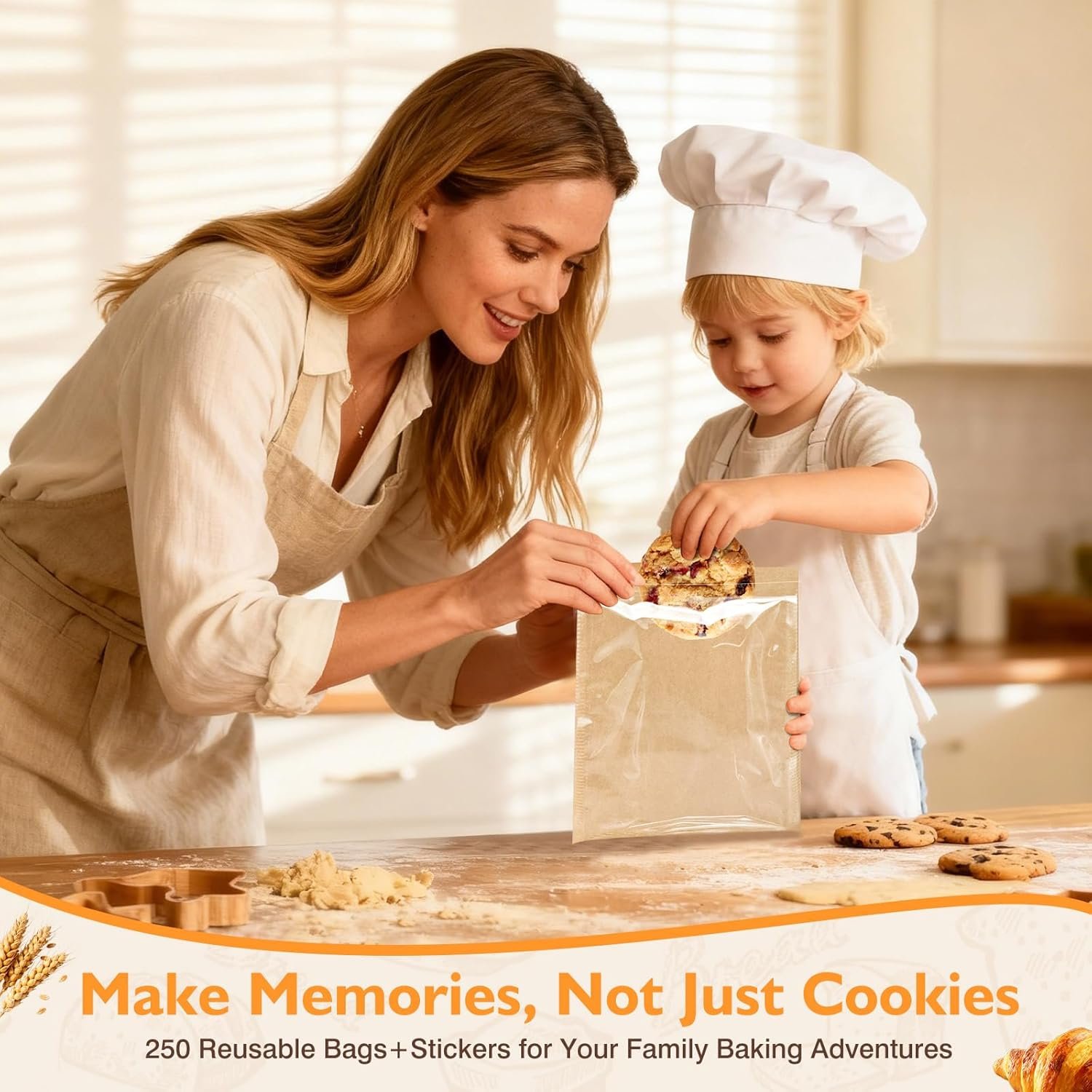 Großhandel 250 Stück Cookie-Tüten mit Versiegelung, 7,5 x 7,1 Zoll Backtüten, hitzebeständige, ölfeste Papierverpackung für Snacks und Brot mit eigenen Aufklebern, Hersteller für individuelle Logos und Eigenmarken. Großhandel 250 Stück Cookie-Tüten mit Versiegelung, 7,5 x 7,1 Zoll Backtüten, hitzebeständige, ölfeste Papierverpackung für Snacks und Brot mit eigenen Aufklebern, Hersteller für individuelle Logos und Eigenmarken.