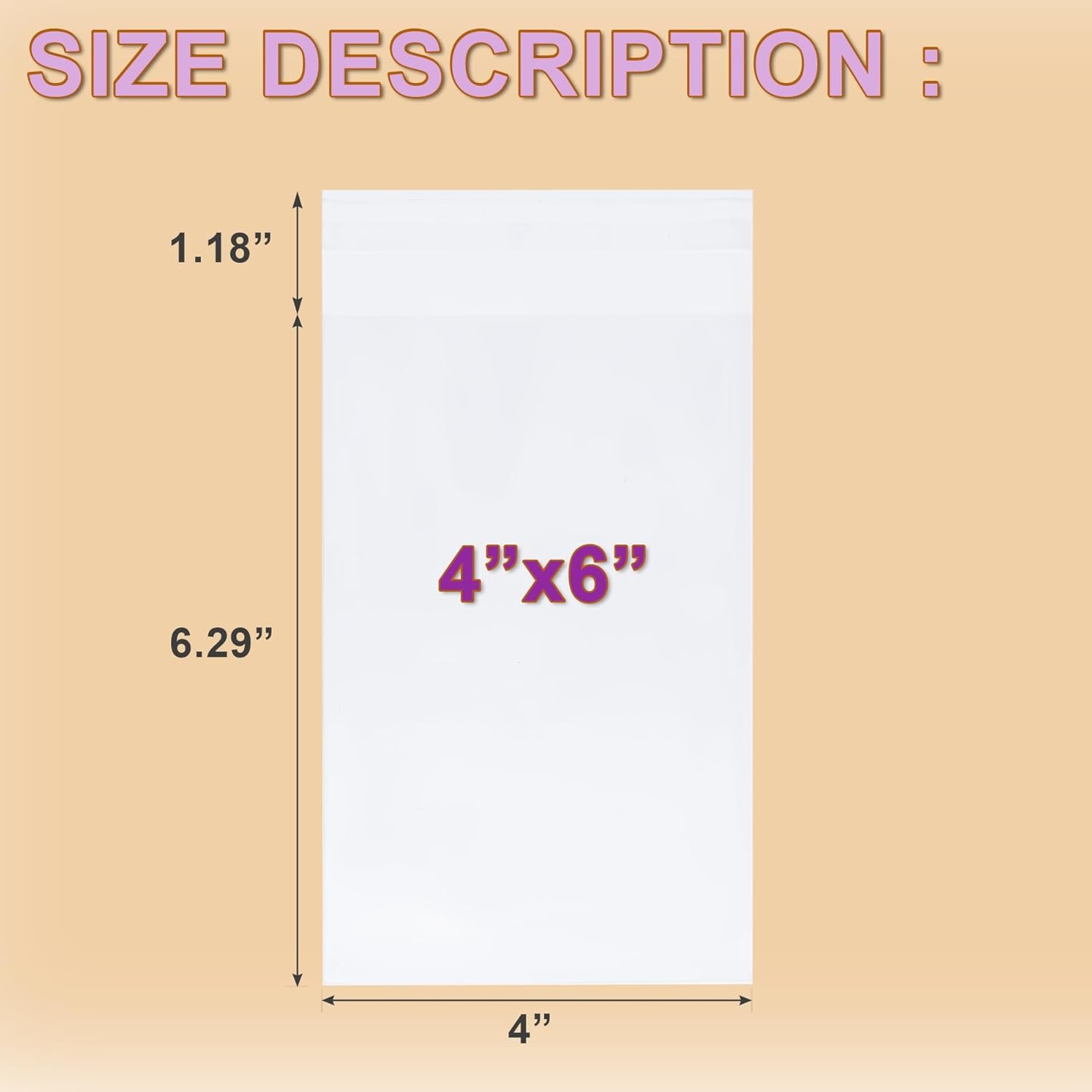 Großhandel Cellophan-Tüten 4x6 Zoll, 200 Stück, resealable Cookie-Tüten für Geschenke, Verpackungen von Süßigkeiten, Desserts, Bäckerei und Partygeschenken, individueller Druck, Fabriklieferungen, Bulk-Bestellungen.