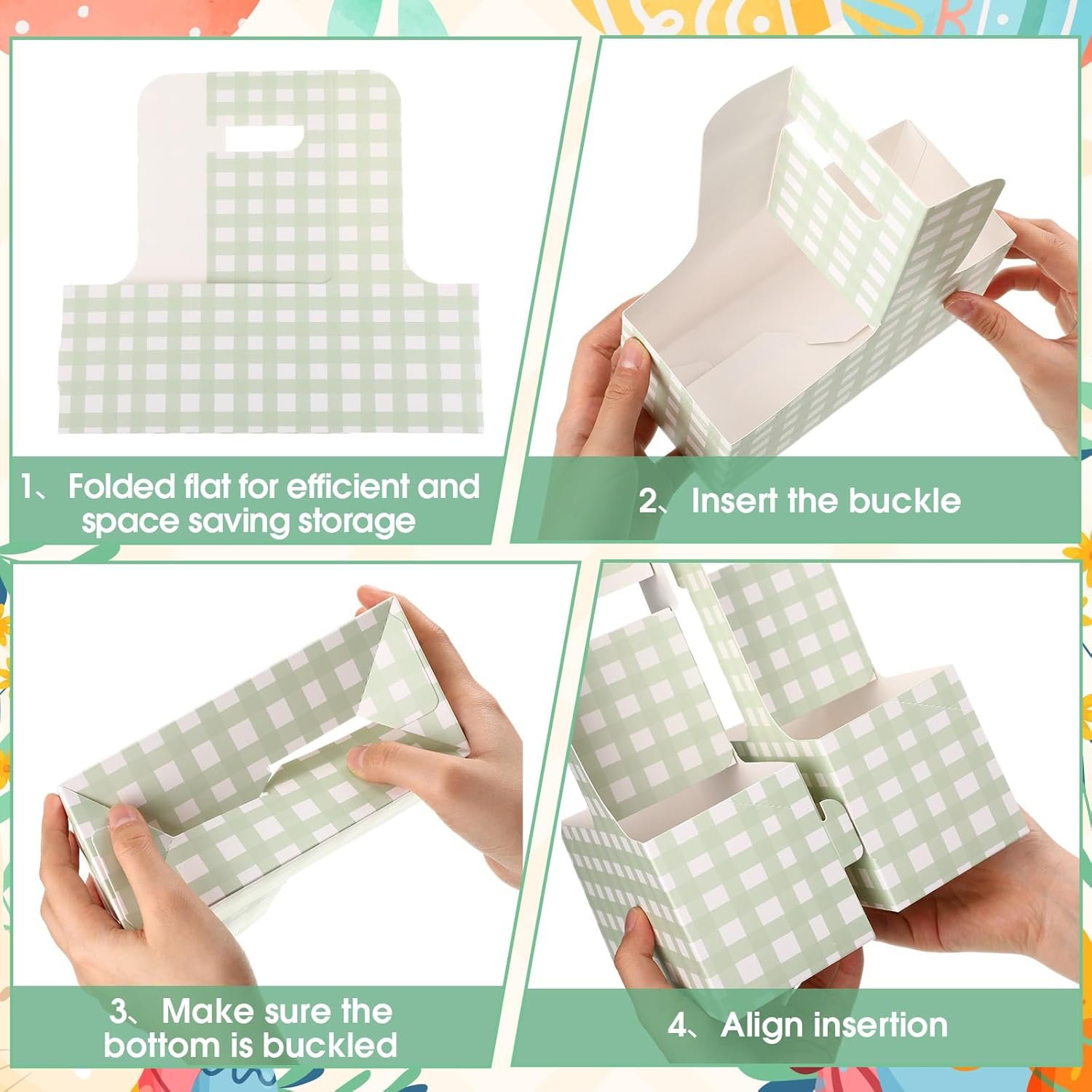 Großhandel 24 Sets 2 Becher Träger mit Griffen, Gingham Cup Halter für Getränke und Blumen, individuelles Logo für Hochzeiten und Geburtstagsfeiern (Grün), OEM Anbieter. Großhandel 24 Sets 2 Becher Träger mit Griffen, Gingham Cup Halter für Getränke und Blumen, individuelles Logo für Hochzeiten und Geburtstagsfeiern (Grün), OEM Anbieter.