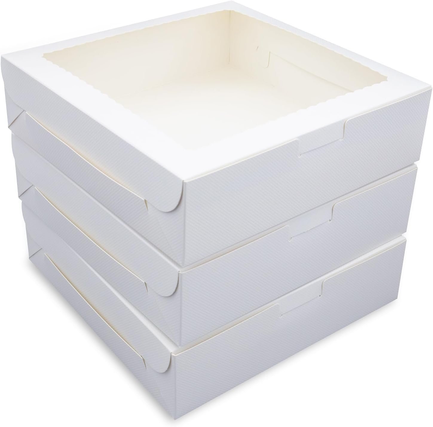 Großhandel 12 Stück 9x9x2,5 Zoll Pie-Boxen Weiß mit Fenster für Kuchen, Donuts, Kekse, Muffins, Schokolade, individuelle Logoanpassung vom Hersteller Großhandel 12 Stück 9x9x2,5 Zoll Pie-Boxen Weiß mit Fenster für Kuchen, Donuts, Kekse, Muffins, Schokolade, individuelle Logoanpassung vom Hersteller