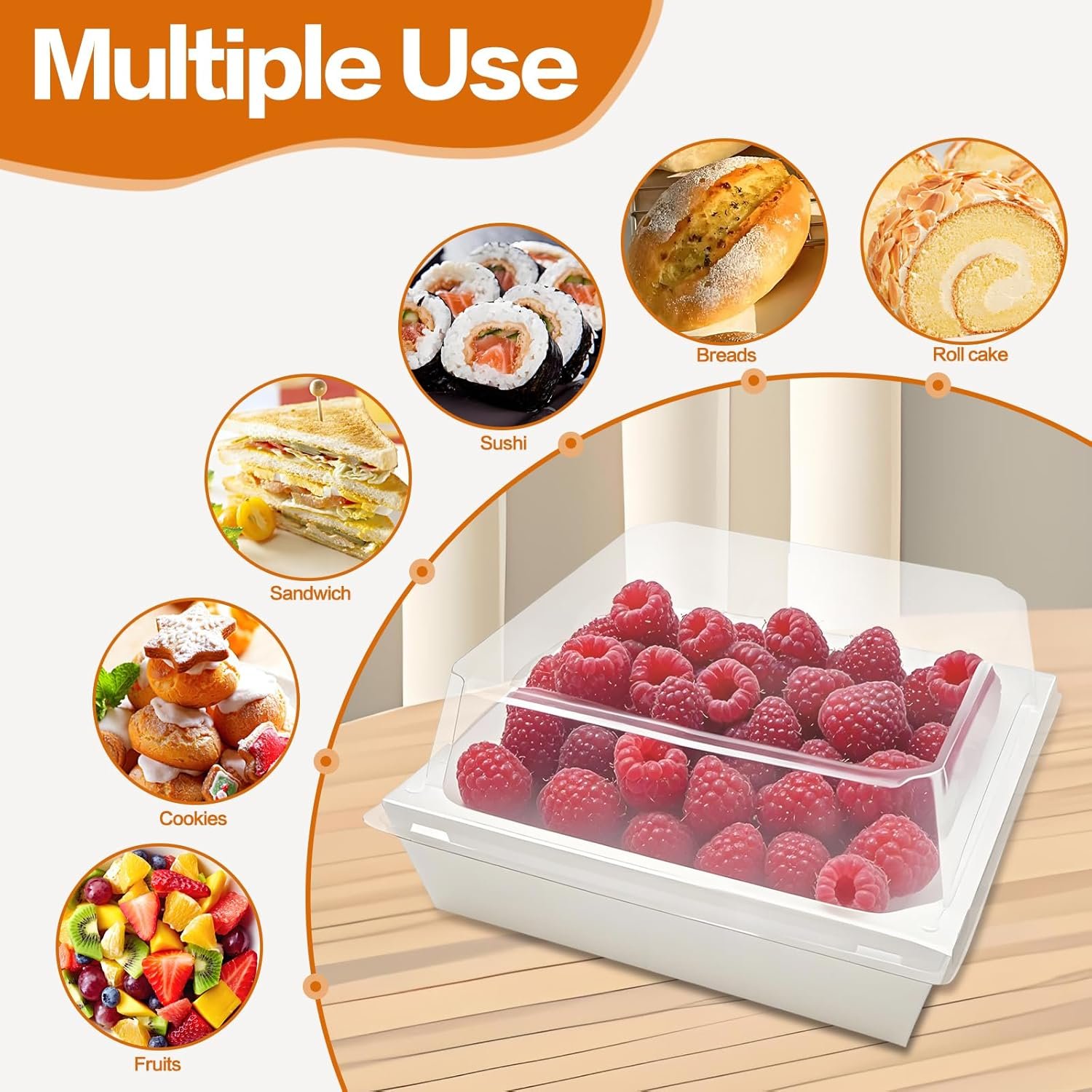 Großhandel 100er Pack kleine Charcuterie Boxen mit klaren Deckeln, 5 Zoll weiße Einweg-Papier-Backwaren Dessert Sandwich Box, Mini To-Go Lebensmittelbehälter für Kekse, Sushi, Kuchenschnitte, Muffins, Eigenmarke, Hersteller. Großhandel 100er Pack kleine Charcuterie Boxen mit klaren Deckeln, 5 Zoll weiße Einweg-Papier-Backwaren Dessert Sandwich Box, Mini To-Go Lebensmittelbehälter für Kekse, Sushi, Kuchenschnitte, Muffins, Eigenmarke, Hersteller.