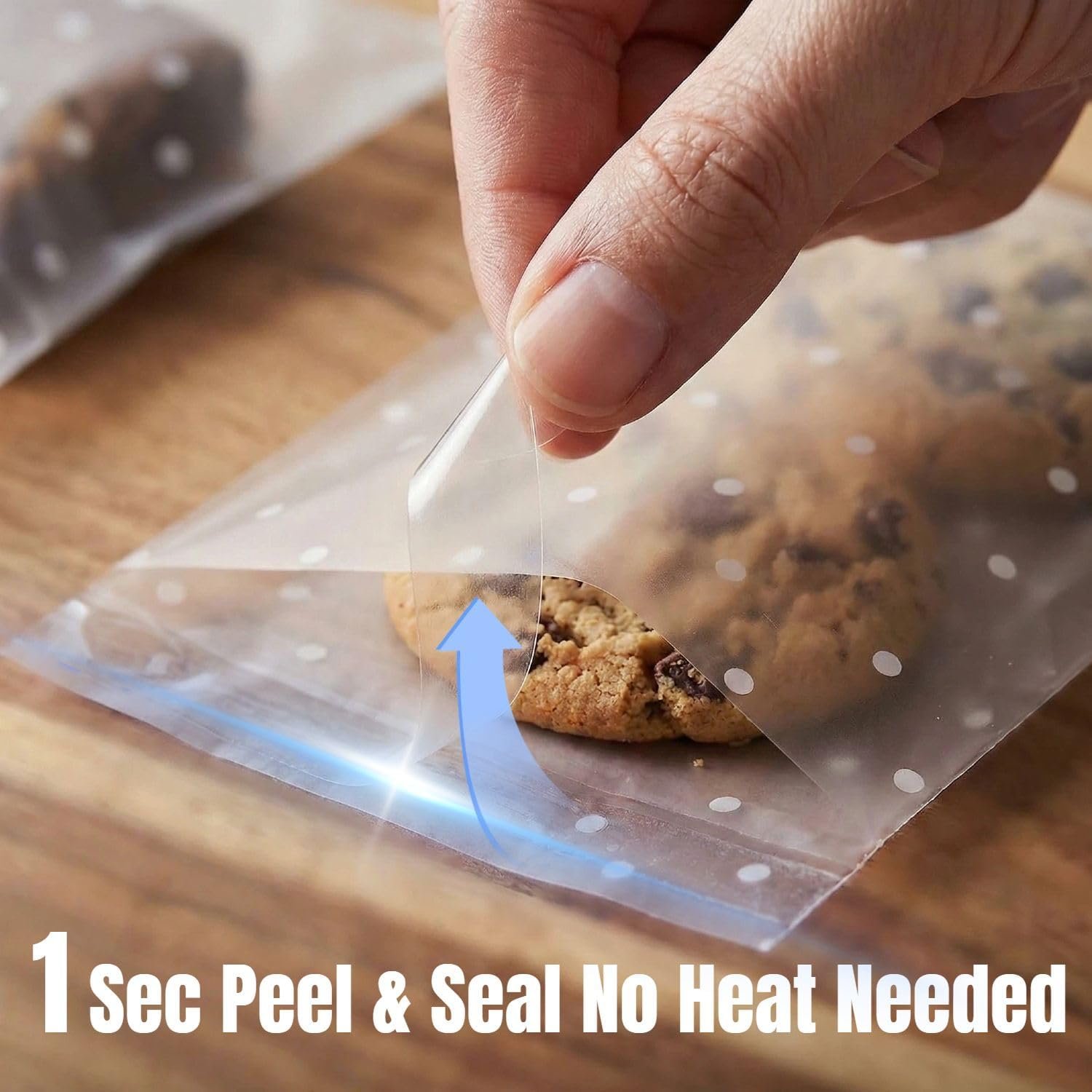 Großhandel 200PCS klare Cellophane Cookie Beutel 4x6 Zoll, selbstverschließend mit Thank You Aufklebern, für Eigenmarke, Party-Souvenirs, Geschenk an Feiertagen, Lebensmittelsicher. Hersteller für Bulk-Verpackung.