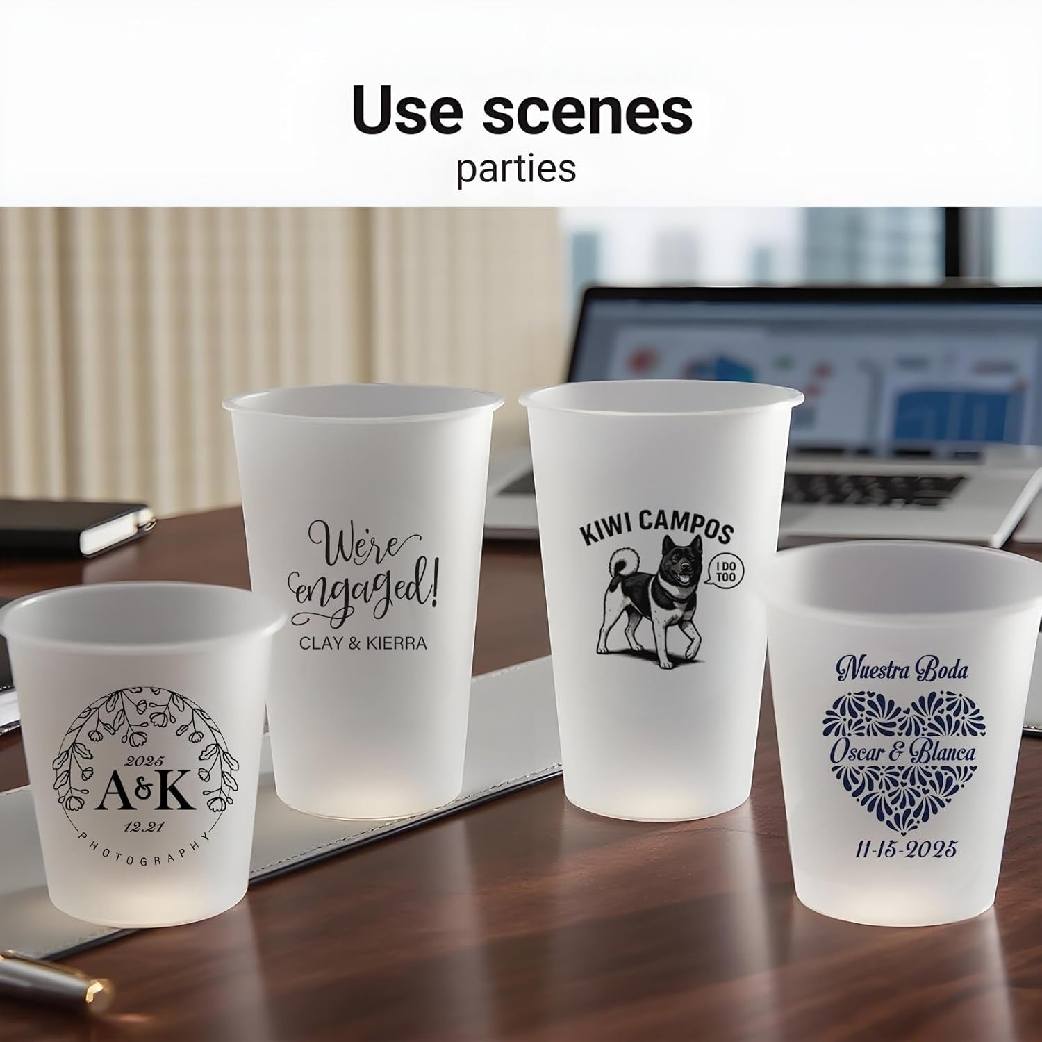 Großhandel 100 individuell gestaltete frosted Hochzeitsbecher, personalisierte elegante Buchstabenkombinationen, 7 oz bis 16 oz, OEM mit eingravierten Namen/Daten/Firm Logos. Hersteller von Einwegbechern. Großhandel 100 individuell gestaltete frosted Hochzeitsbecher, personalisierte elegante Buchstabenkombinationen, 7 oz bis 16 oz, OEM mit eingravierten Namen/Daten/Firm Logos. Hersteller von Einwegbechern.