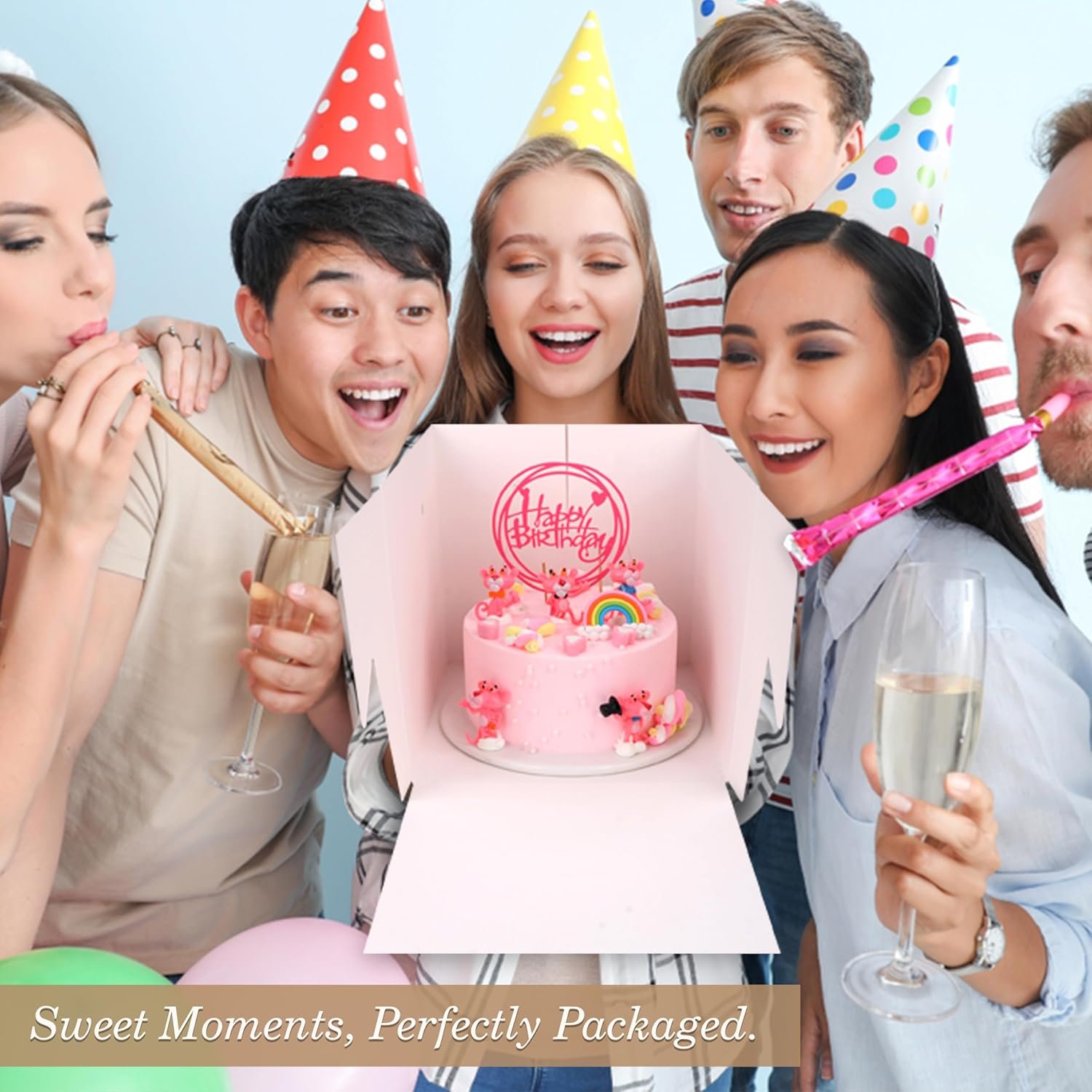 Großhandel Cake Boxes 8x8x8 Zoll 12 Stück, Cake Box mit Fenster für Geburtstage, Hochzeiten und Partys, Individuelles Logo verfügbar. Großhandel Cake Boxes 8x8x8 Zoll 12 Stück, Cake Box mit Fenster für Geburtstage, Hochzeiten und Partys, Individuelles Logo verfügbar.