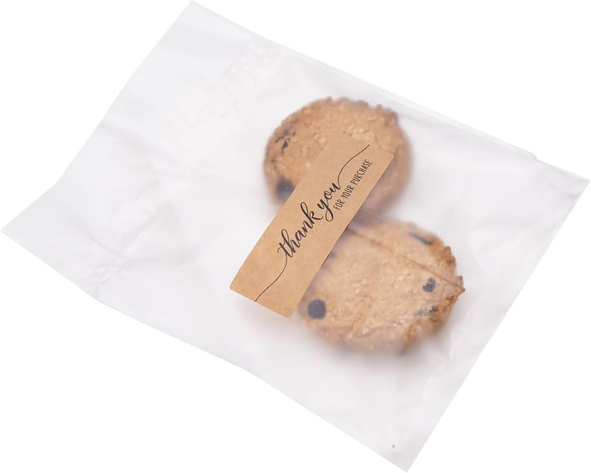 Großhandel 100 Stück Matt Cookie Tüten 5"x7", halb transparenter Cellophan Beutel für Süßigkeitenverpackung, OEM, hitzeversiegelbar