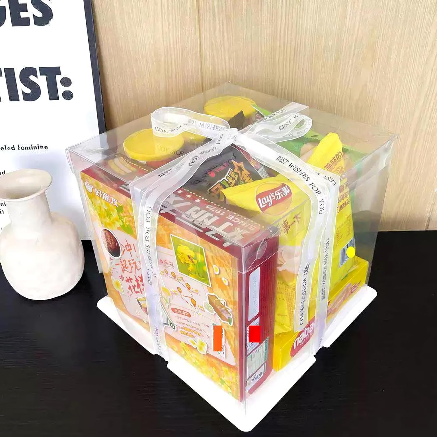 Großhandel 5er-Set 10-Zoll quadratische Cake Box (10'x10'x9' Zoll) für ganze Kuchen mit eleganter transparenter Box und Seidenband, inklusive weißer Kunststoffbasis – Individuelles Logo für Backwaren und Feiern, OEM Hersteller. Großhandel 5er-Set 10-Zoll quadratische Cake Box (10'x10'x9' Zoll) für ganze Kuchen mit eleganter transparenter Box und Seidenband, inklusive weißer Kunststoffbasis – Individuelles Logo für Backwaren und Feiern, OEM Hersteller.