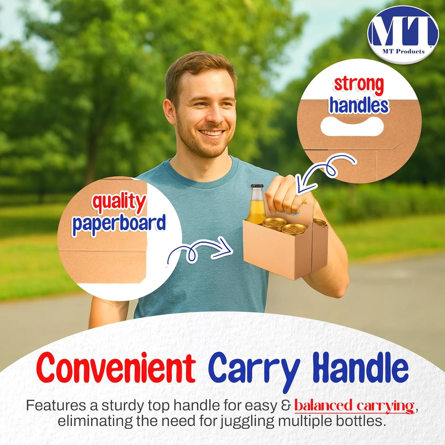 Großhandel 6er Pack Flaschenhalter 12 oz - Individuelles Logo Kraftpapier Flaschenträger (Pack von 10) - Hersteller für maßgeschneiderte Lösungen