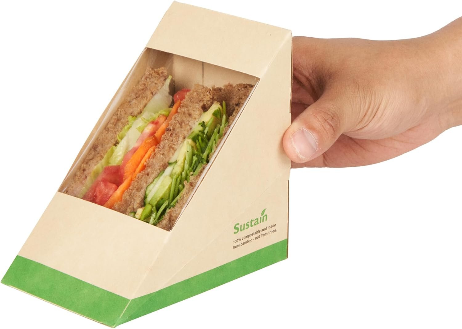 Großhandel Papier Sandwichboxen mit klarem Fenster, 50 Stück à 4,8 x 4,8 x 3,2 Zoll, ideal für Cafés und Take-away-Mahlzeiten, individuell mit Ihrem Logo, von zuverlässigen Herstellern, lecksicher in Kraftpapier. Großhandel Papier Sandwichboxen mit klarem Fenster, 50 Stück à 4,8 x 4,8 x 3,2 Zoll, ideal für Cafés und Take-away-Mahlzeiten, individuell mit Ihrem Logo, von zuverlässigen Herstellern, lecksicher in Kraftpapier.