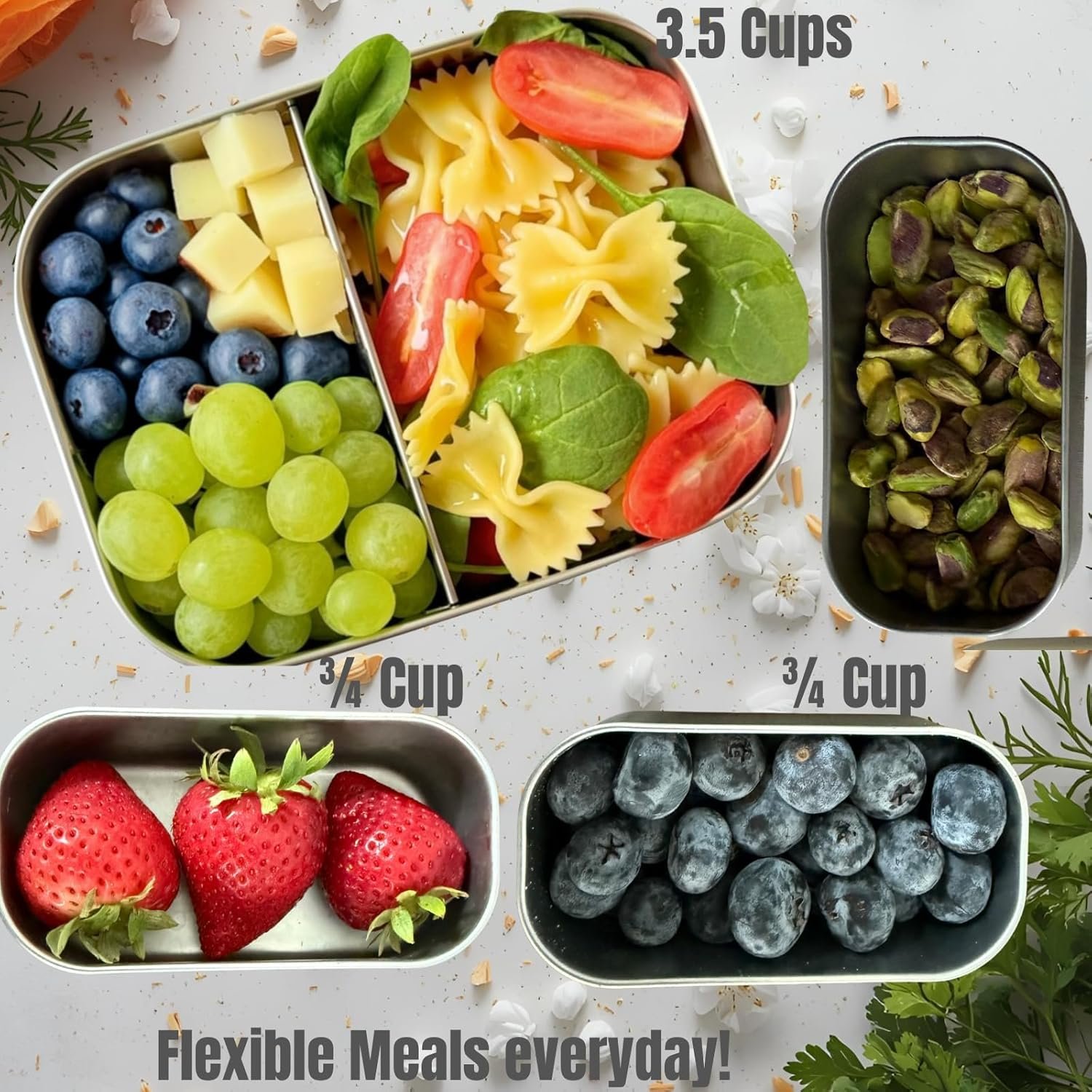 Großhandel Edelstahl Lunchboxen, Leak Proof Bento Box mit Silikondeckeln, individuelle Logo Optionen, kleine vanille Farbe (1 x 27oz + 2 x 6.5oz), Hersteller für Snacks und Sandwiches. Großhandel Edelstahl Lunchboxen, Leak Proof Bento Box mit Silikondeckeln, individuelle Logo Optionen, kleine vanille Farbe (1 x 27oz + 2 x 6.5oz), Hersteller für Snacks und Sandwiches.