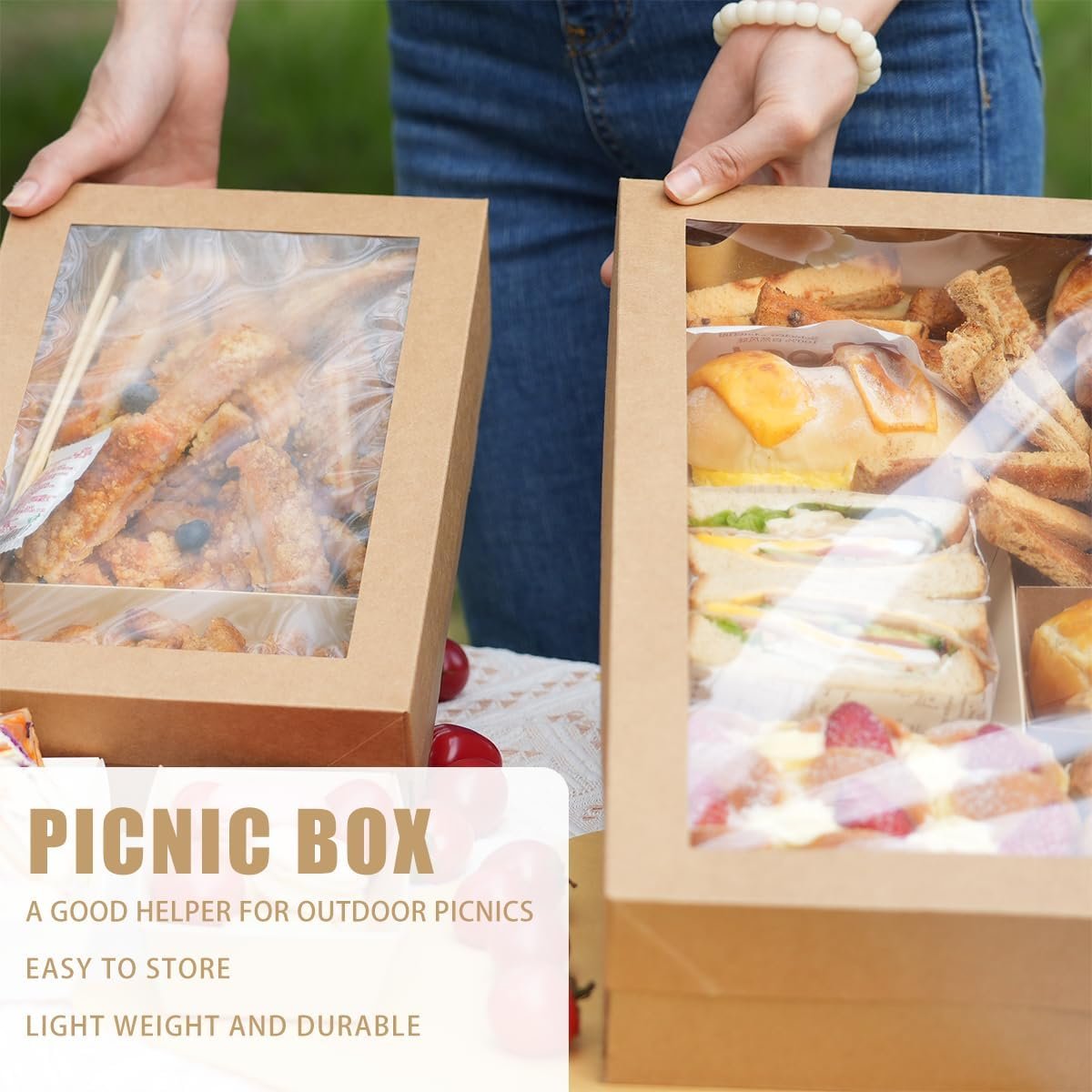 Großhandel 10er Pack Gebäckschachteln mit Fenster, 17,7x12,2x3,15 Zoll große Keksboxen, Karton-Backschachteln für Kuchen, Muffins und Gebäck, hergestellt von einem namhaften Anbieter, ideales Produkt für individuelle Marken und OEM-Lösungen