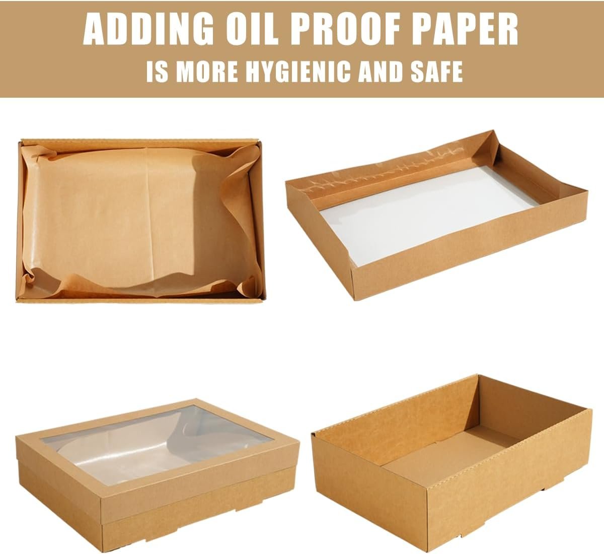 Großhandel 10er Pack Gebäckschachteln mit Fenster, 17,7x12,2x3,15 Zoll große Keksboxen, Karton-Backschachteln für Kuchen, Muffins und Gebäck, hergestellt von einem namhaften Anbieter, ideales Produkt für individuelle Marken und OEM-Lösungen