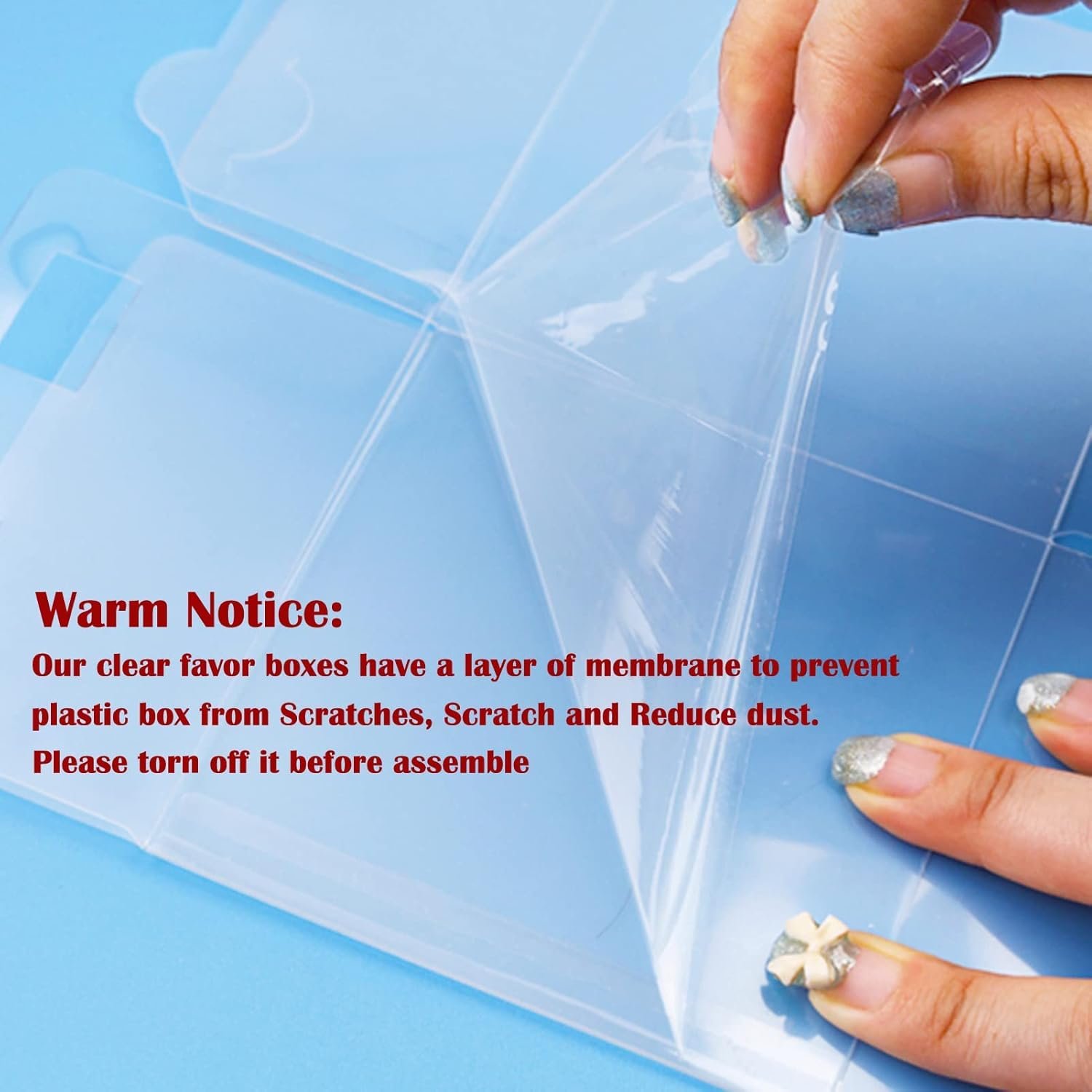 Großhandel 30 Stück transparente Geschenkboxen 4 x 4 x 4 Zoll für Veranstaltungen, individuell bedruckbar, vom Hersteller, ideal für Hochzeiten, Geburtstage, Ostern, Muttertag und Vatertag.