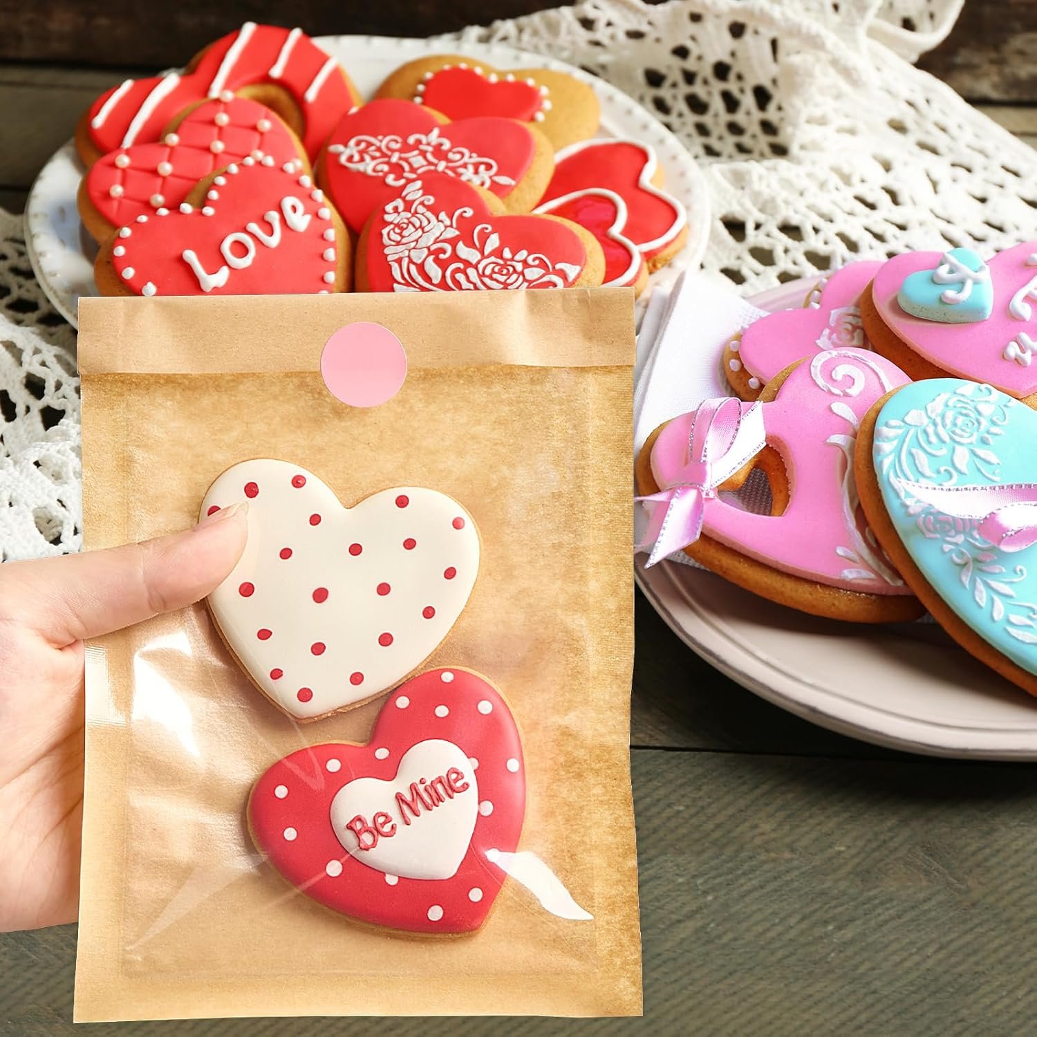 Großhandel 100 Stück klare Papier-Kekstüten mit Fenster, 5,1x7,5 Zoll, seifensichere & hitzebeständige Verpackung für Snacks, individueller Logo-Druck möglich, Fabrik Lieferant für Großmenge Kekse. Großhandel 100 Stück klare Papier-Kekstüten mit Fenster, 5,1x7,5 Zoll, seifensichere & hitzebeständige Verpackung für Snacks, individueller Logo-Druck möglich, Fabrik Lieferant für Großmenge Kekse.