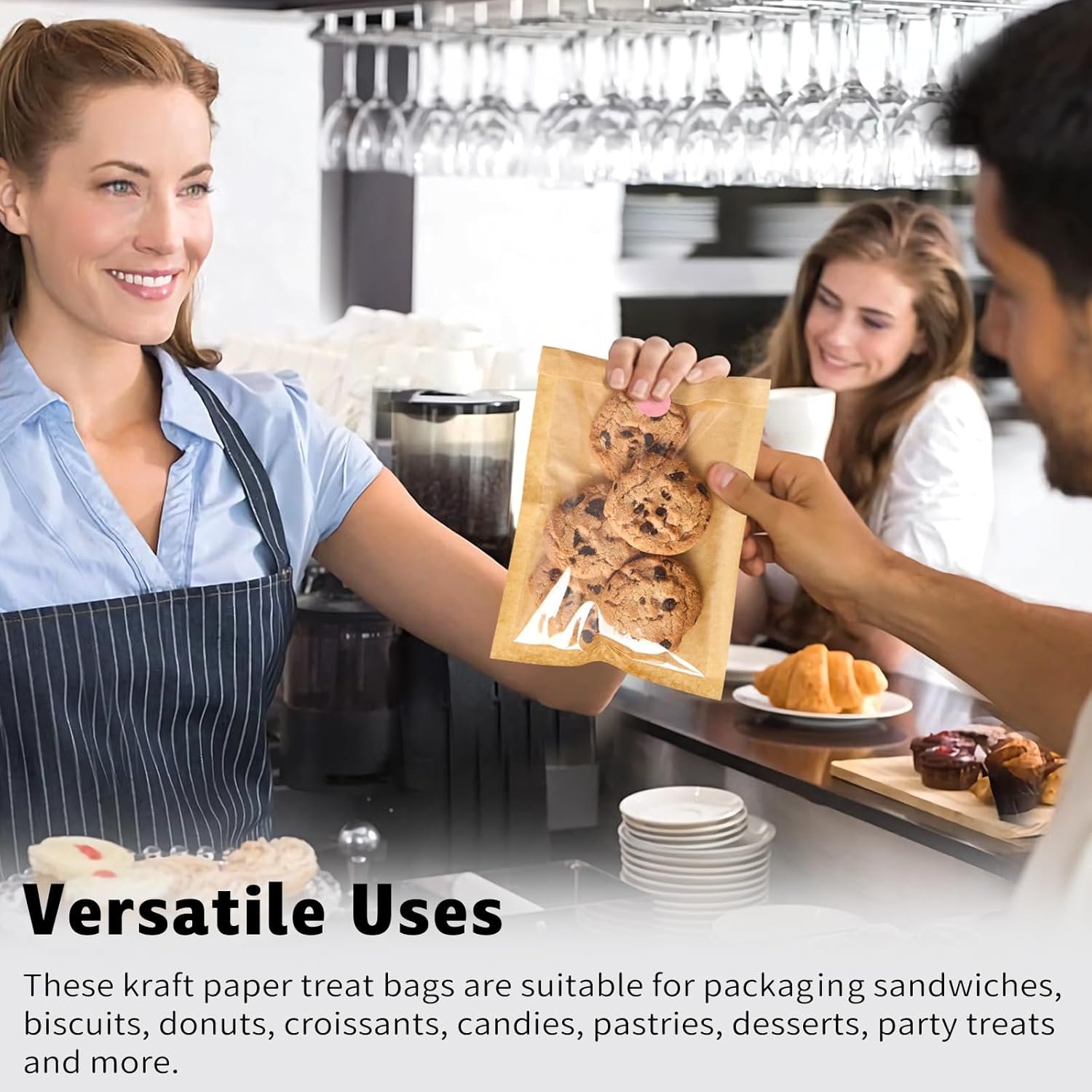 Großhandel 100 Stück klare Papier-Kekstüten mit Fenster, 5,1x7,5 Zoll, seifensichere & hitzebeständige Verpackung für Snacks, individueller Logo-Druck möglich, Fabrik Lieferant für Großmenge Kekse. Großhandel 100 Stück klare Papier-Kekstüten mit Fenster, 5,1x7,5 Zoll, seifensichere & hitzebeständige Verpackung für Snacks, individueller Logo-Druck möglich, Fabrik Lieferant für Großmenge Kekse.