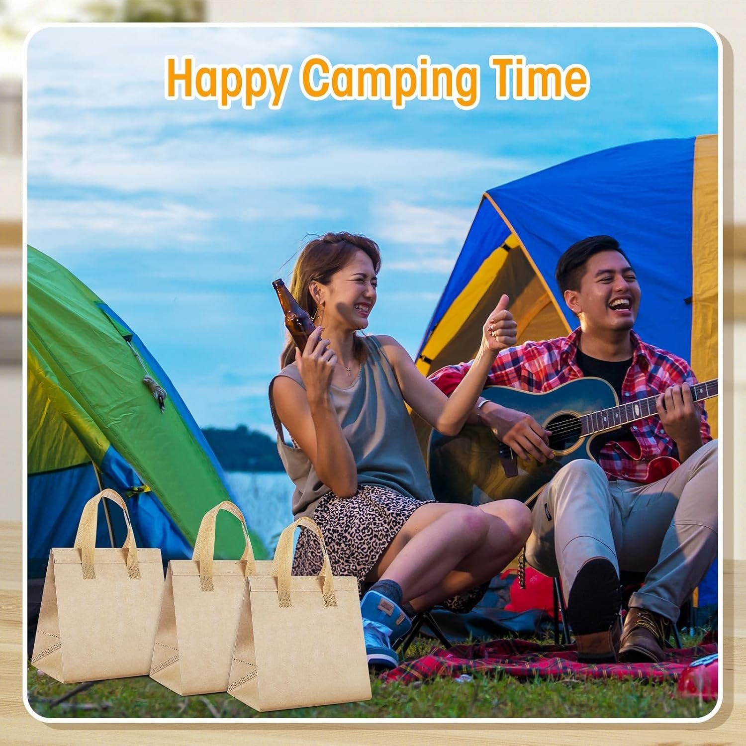 Großhandel 50 Stück isolierte Take Away Taschen für heiße und kalte Lebensmittel, ideal für Catering und Restaurants, 9,5