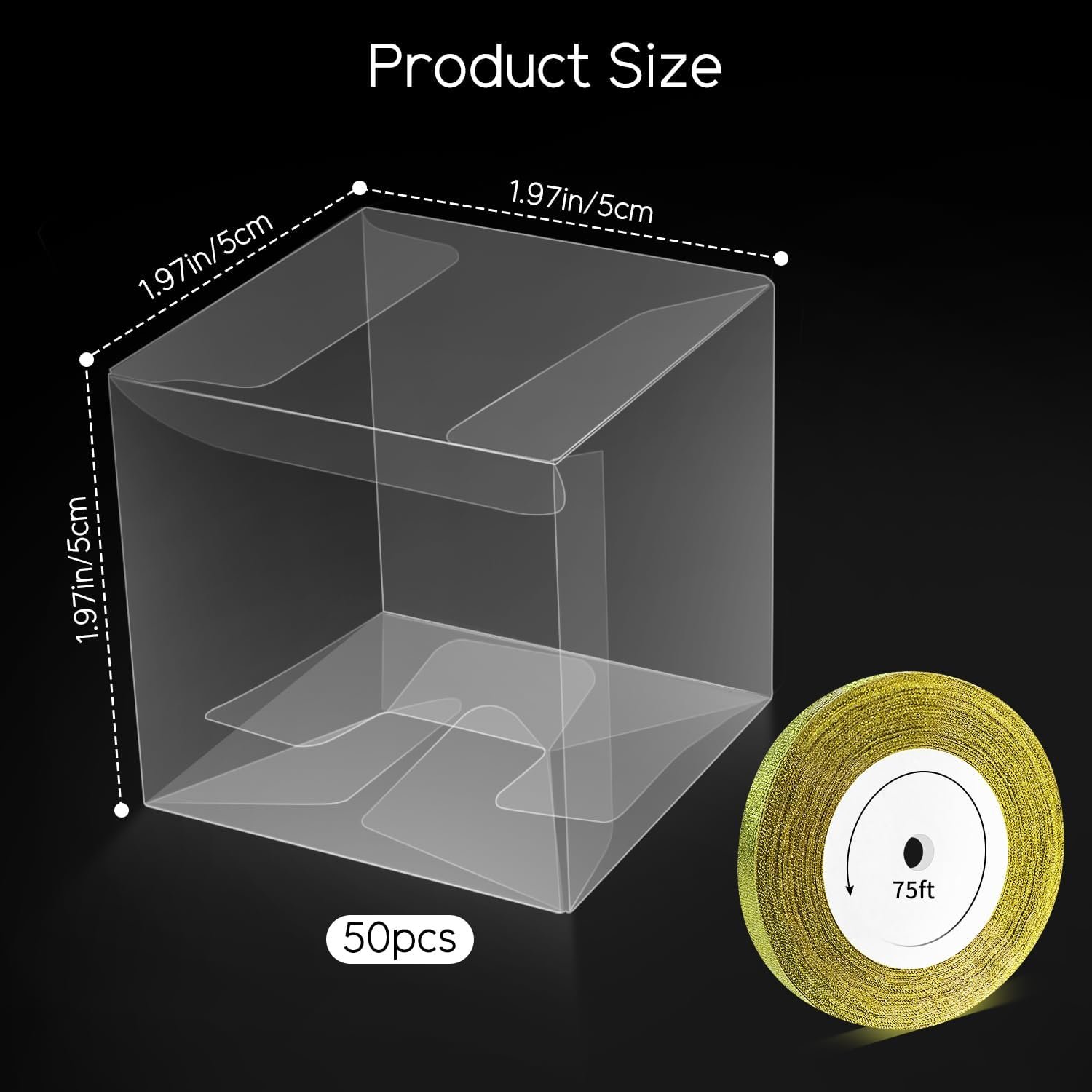 Großhandel 50er Pack klare Süßigkeitenboxen, 2x2x2 Zoll transparente Kunststoffgeschenkboxen mit Band, Favoritenboxen für Leckereien, individuelles Logo, Hersteller für Bulk-Bestellungen. Großhandel 50er Pack klare Süßigkeitenboxen, 2x2x2 Zoll transparente Kunststoffgeschenkboxen mit Band, Favoritenboxen für Leckereien, individuelles Logo, Hersteller für Bulk-Bestellungen.