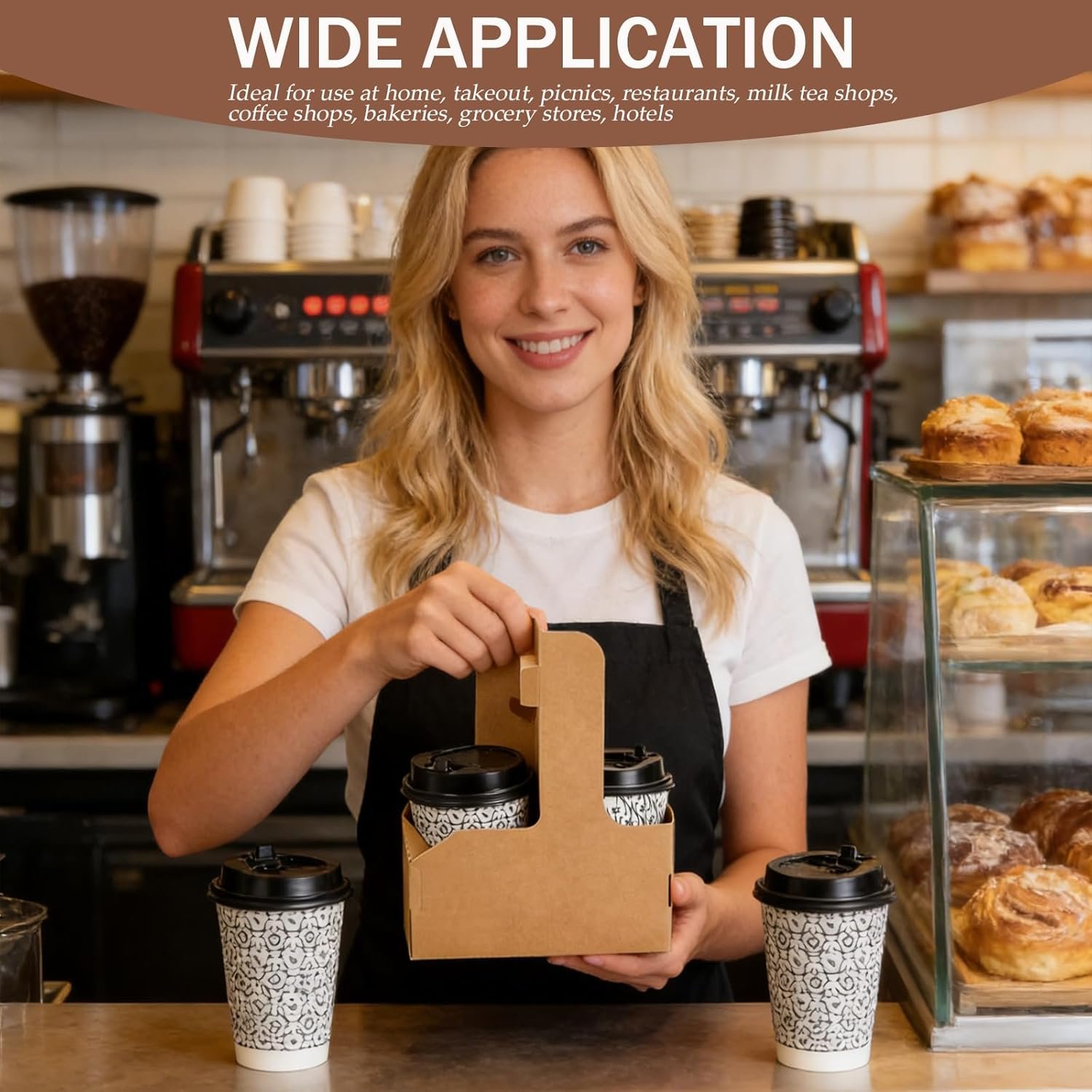 Großhandel 50er Packung 2-Tassen-Träger mit Griff aus Kraftpapier für Getränke, OEM Getränkebecherträger, ideal für Lieferung von Kaffee und Getränken, in Großmenge erhältlich, perfekt für Valentinstag-Dekor. Großhandel 50er Packung 2-Tassen-Träger mit Griff aus Kraftpapier für Getränke, OEM Getränkebecherträger, ideal für Lieferung von Kaffee und Getränken, in Großmenge erhältlich, perfekt für Valentinstag-Dekor.