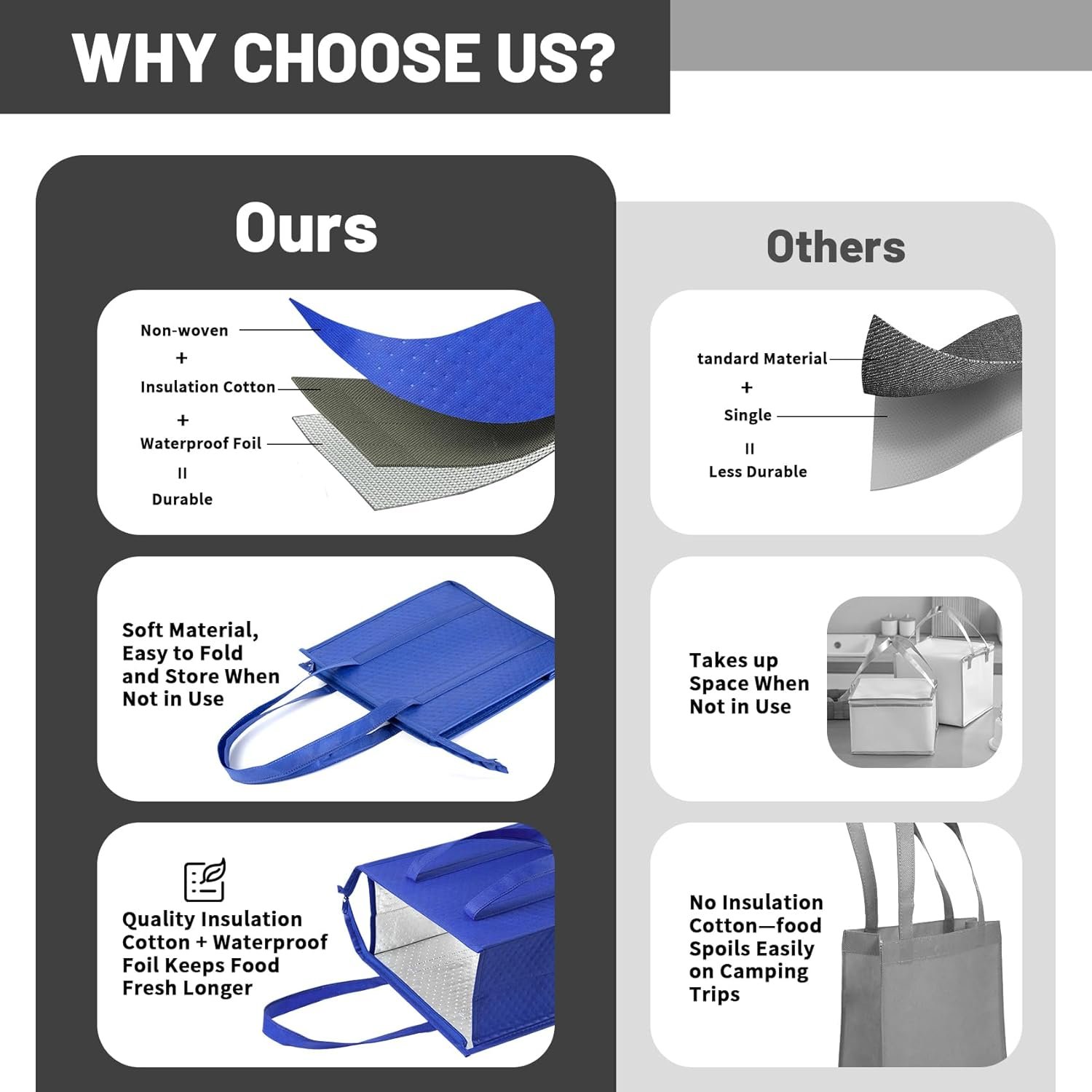 Großhandel Kühltragetaschen mit Reißverschluss für gefrorene Lebensmittel, individueller Logo-Druck, Hersteller für hochwertige Thermobags, ideale Einkaufstaschen für den Transport von Lebensmitteln. Großhandel Kühltragetaschen mit Reißverschluss für gefrorene Lebensmittel, individueller Logo-Druck, Hersteller für hochwertige Thermobags, ideale Einkaufstaschen für den Transport von Lebensmitteln.