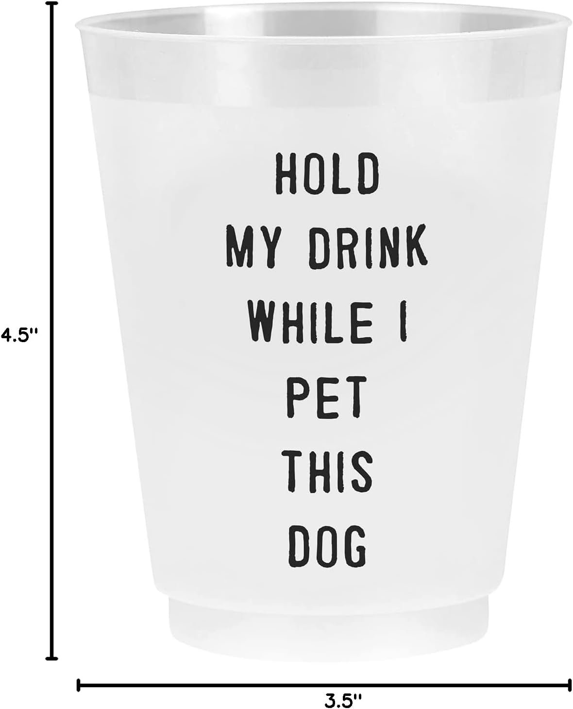 Großhandel BPA-freie Frost Flex Kunststoffbecher 16 Unzen, Individuelles Logo, 8 Stück, OEM Hold My Drink