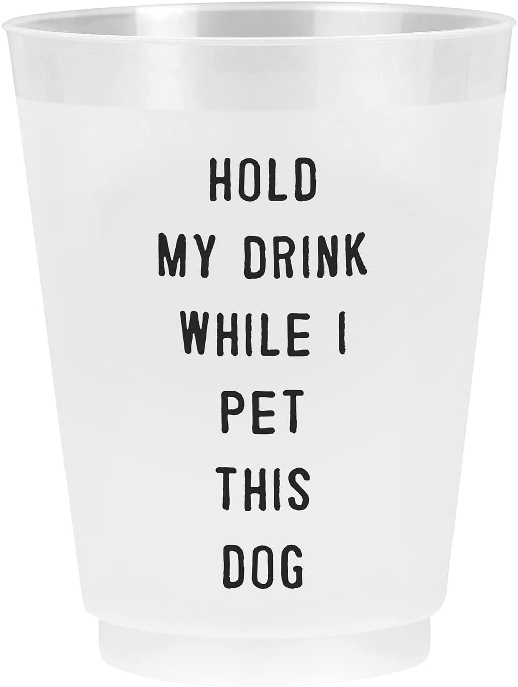 Großhandel BPA-freie Frost Flex Kunststoffbecher 16 Unzen, Individuelles Logo, 8 Stück, OEM Hold My Drink