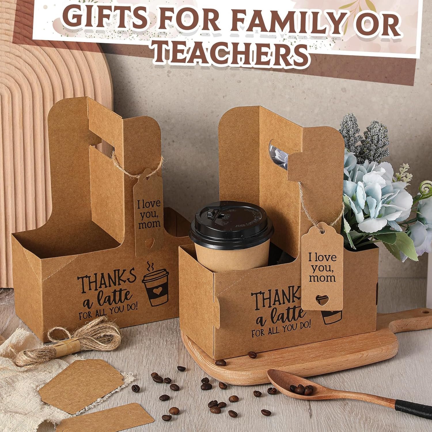 Großhandel Tragegestell für Getränke, 30 Set 2/4 Tassen für kalte und heiße Getränke, OEM Kraftpapierbecherhalter, ideal für Takeout und Lieferungen, individuell bedruckbar, 7 x 3 x 9 Zoll, braun. Großhandel Tragegestell für Getränke, 30 Set 2/4 Tassen für kalte und heiße Getränke, OEM Kraftpapierbecherhalter, ideal für Takeout und Lieferungen, individuell bedruckbar, 7 x 3 x 9 Zoll, braun.