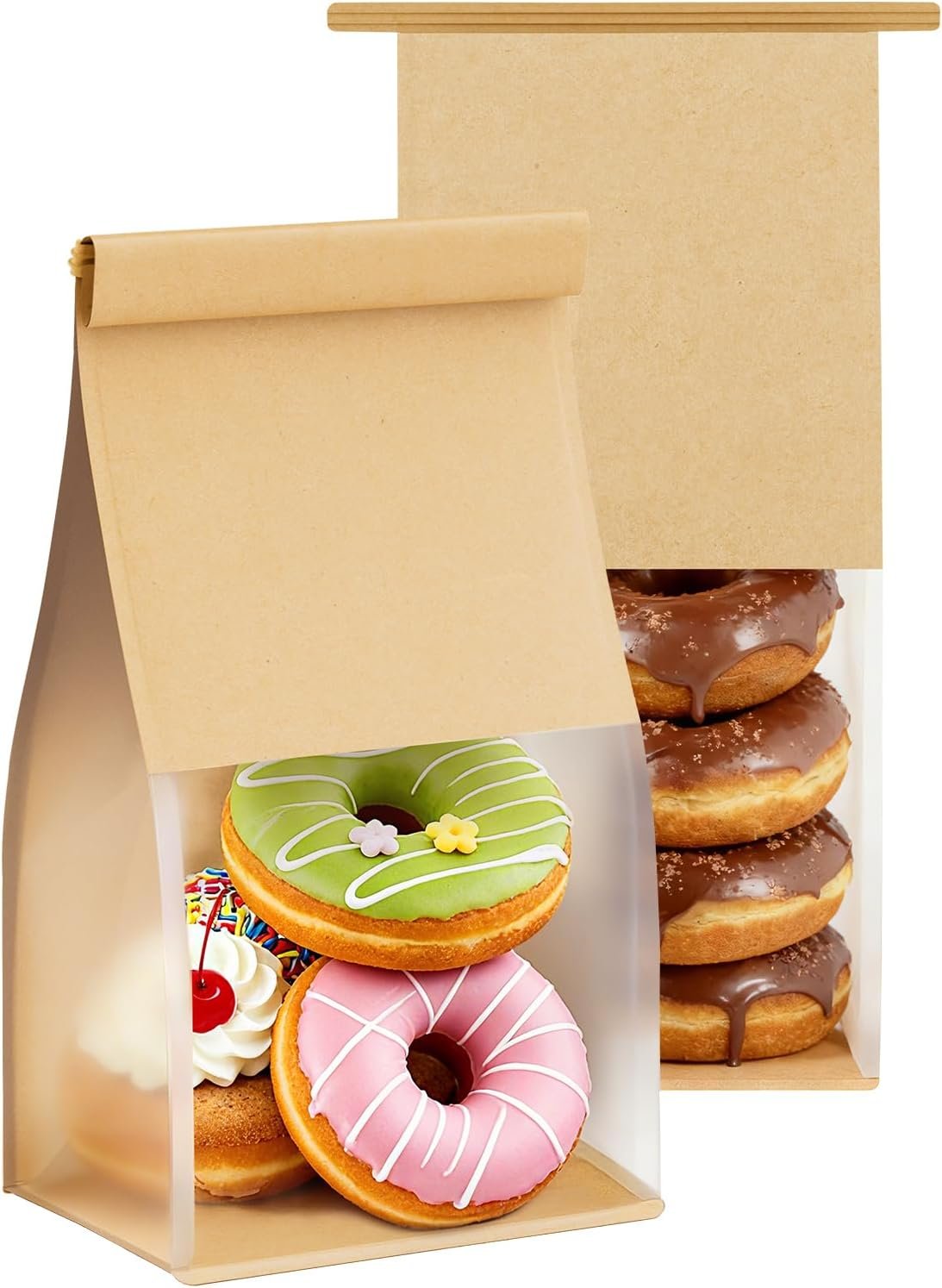 Großhandel 3,9"x3,1"x8,2" Brotbeutel mit Tin Tie Tab Lock für individuellen Logo Druck, geeignet für selbstgemachtes Brot, Kekse und Gebäckverpackungen (50 Stück, klein) von einem Hersteller für Bulk-Bestellungen.