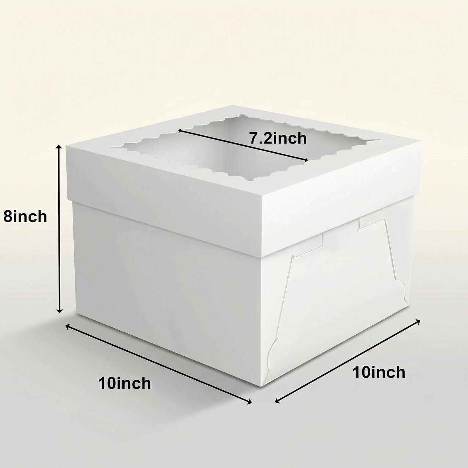 Großhandel 3er Pack 10x10x8 Zoll weiße Kuchenboxen mit Fenster und Deckel – Disposable Bäckerei-Boxen für Kuchen, Donuts, Pies, Kekse – Individuelles Logo für Geburtstags-, Hochzeits- und Partybedarf, Hersteller von Qualitätsverpackungen. Großhandel 3er Pack 10x10x8 Zoll weiße Kuchenboxen mit Fenster und Deckel – Disposable Bäckerei-Boxen für Kuchen, Donuts, Pies, Kekse – Individuelles Logo für Geburtstags-, Hochzeits- und Partybedarf, Hersteller von Qualitätsverpackungen.