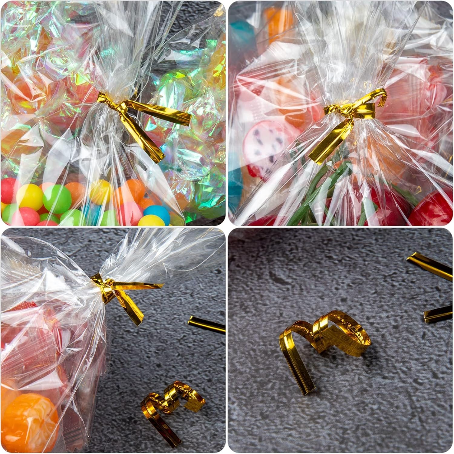 Großhandel 300Pcs Cellophan Beutel 5X7 mit Bändern für Verpackung von Geschenken, Cookies und Süßigkeiten - Individuelles Logo für Ihre Eigenmarke vom Hersteller verfügbar. Großhandel 300Pcs Cellophan Beutel 5X7 mit Bändern für Verpackung von Geschenken, Cookies und Süßigkeiten - Individuelles Logo für Ihre Eigenmarke vom Hersteller verfügbar.
