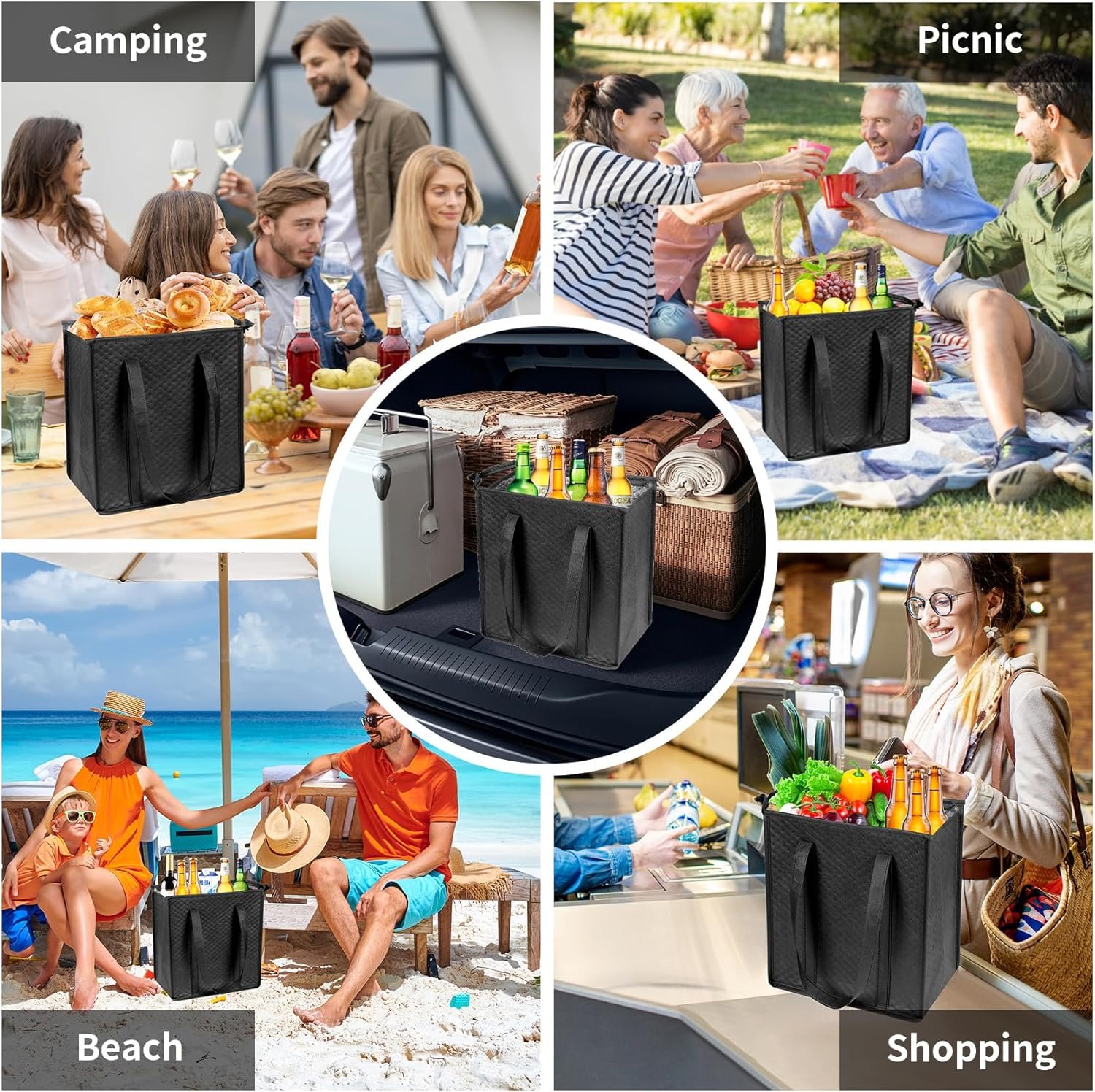 Großhandel Isolierte Einkaufstaschen mit Reißverschluss für gefrorene Lebensmittel, OEM Thermotaschen für Reisen und Einkäufe, Hersteller Kühl Taschen in Großmenge Großhandel Isolierte Einkaufstaschen mit Reißverschluss für gefrorene Lebensmittel, OEM Thermotaschen für Reisen und Einkäufe, Hersteller Kühl Taschen in Großmenge