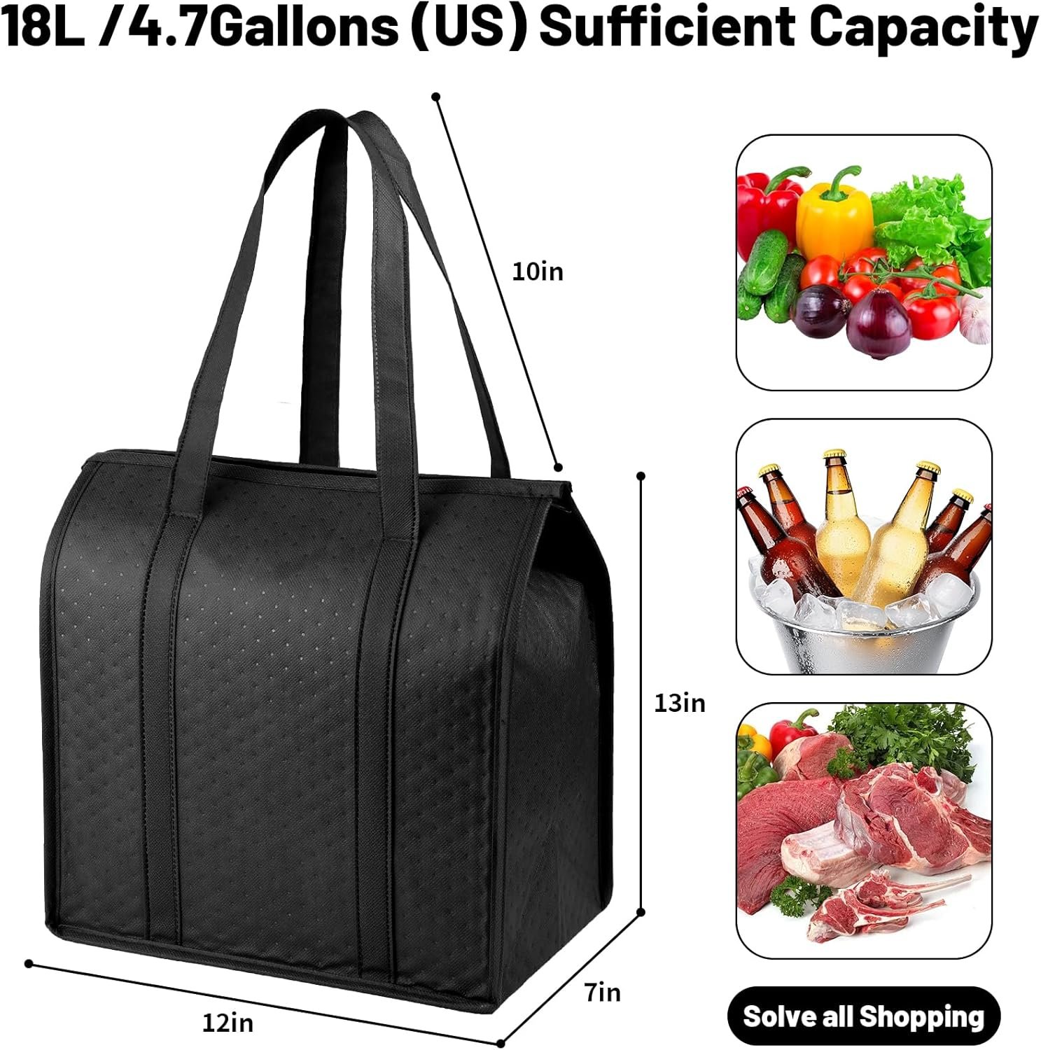 Großhandel Isolierte Einkaufstaschen mit Reißverschluss für gefrorene Lebensmittel, OEM Thermotaschen für Reisen und Einkäufe, Hersteller Kühl Taschen in Großmenge Großhandel Isolierte Einkaufstaschen mit Reißverschluss für gefrorene Lebensmittel, OEM Thermotaschen für Reisen und Einkäufe, Hersteller Kühl Taschen in Großmenge