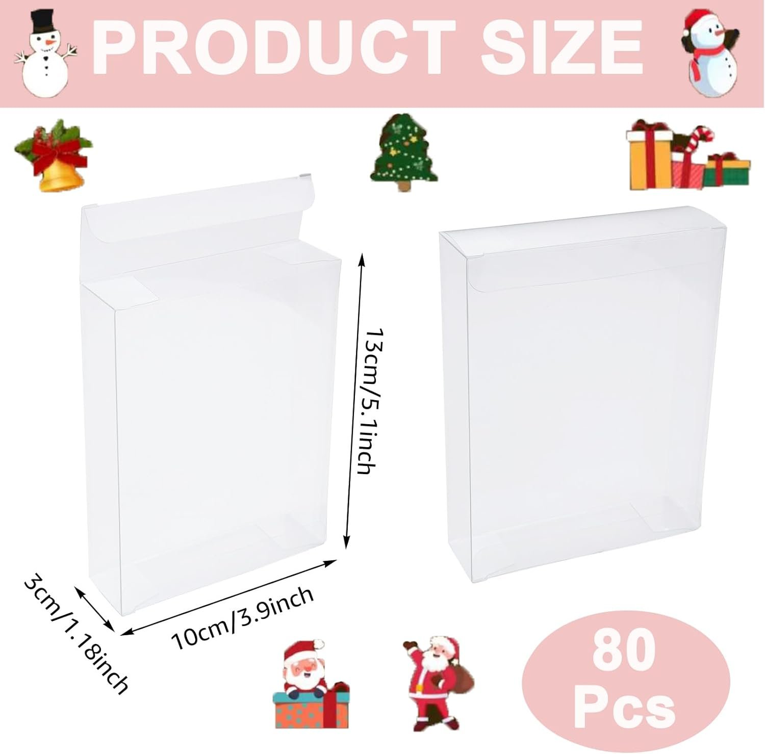 Großhandel 80 Stück transparente Favoritenboxen 5 x 4 x 1,2 Zoll rechteckige PVC Geschenkschachteln, individuell mit Logo bedruckt, ideale Verpackung für Desserts, Süßigkeiten, Hochzeiten, Partys, Valentinstag, Halloween, Weihnachten, Hersteller für Großmenge verfügbar. Großhandel 80 Stück transparente Favoritenboxen 5 x 4 x 1,2 Zoll rechteckige PVC Geschenkschachteln, individuell mit Logo bedruckt, ideale Verpackung für Desserts, Süßigkeiten, Hochzeiten, Partys, Valentinstag, Halloween, Weihnachten, Hersteller für Großmenge verfügbar.