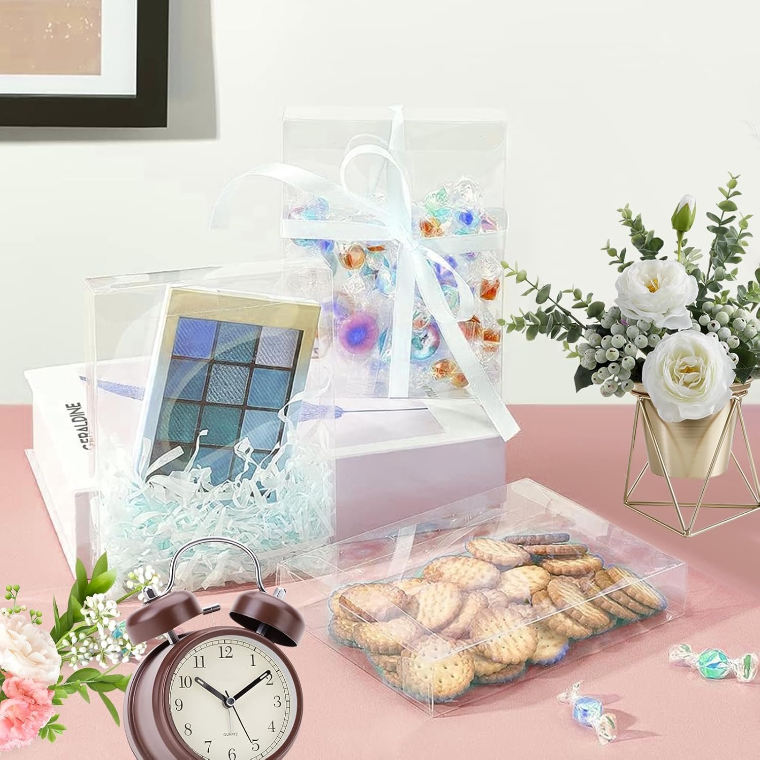 Großhandel 80 Stück transparente Favoritenboxen 5 x 4 x 1,2 Zoll rechteckige PVC Geschenkschachteln, individuell mit Logo bedruckt, ideale Verpackung für Desserts, Süßigkeiten, Hochzeiten, Partys, Valentinstag, Halloween, Weihnachten, Hersteller für Großmenge verfügbar. Großhandel 80 Stück transparente Favoritenboxen 5 x 4 x 1,2 Zoll rechteckige PVC Geschenkschachteln, individuell mit Logo bedruckt, ideale Verpackung für Desserts, Süßigkeiten, Hochzeiten, Partys, Valentinstag, Halloween, Weihnachten, Hersteller für Großmenge verfügbar.
