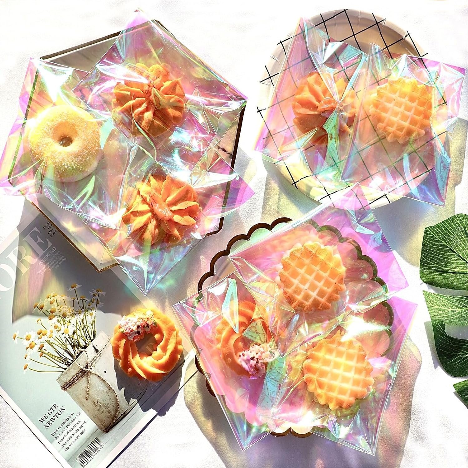 Großhandel Selbstklebende schillernde Zellophanbeutel 5x6 Zoll, 100 Stück wiederverschließbare Geschenkbeutel für individuelle Marken, Verpackungen und Partys Großhandel Selbstklebende schillernde Zellophanbeutel 5x6 Zoll, 100 Stück wiederverschließbare Geschenkbeutel für individuelle Marken, Verpackungen und Partys