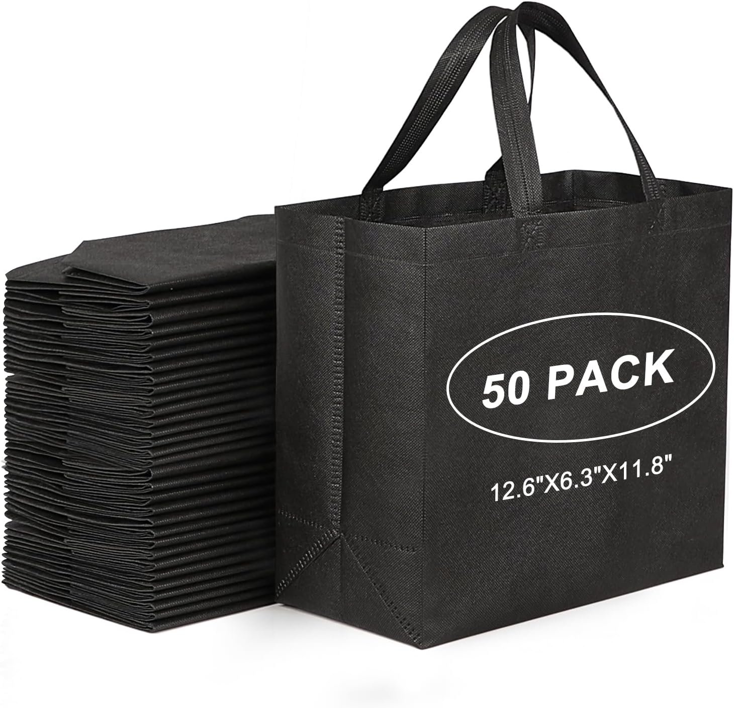 Großhandel wiederverwendbare Tragetaschen mit verstärkten Griffen, individuell bedruckbar, für Großmengen-Einkäufe.